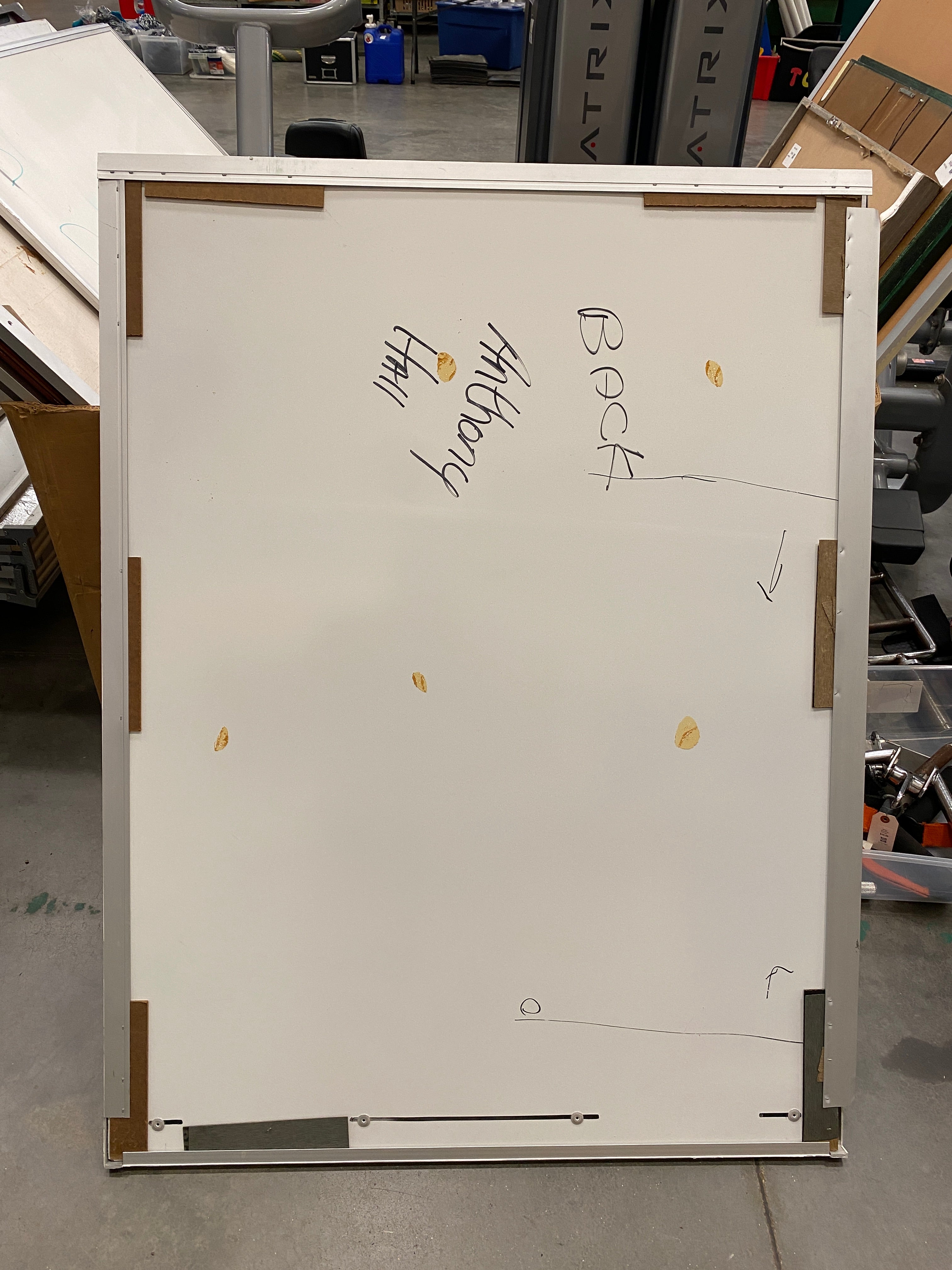 White Board with Marker Holder