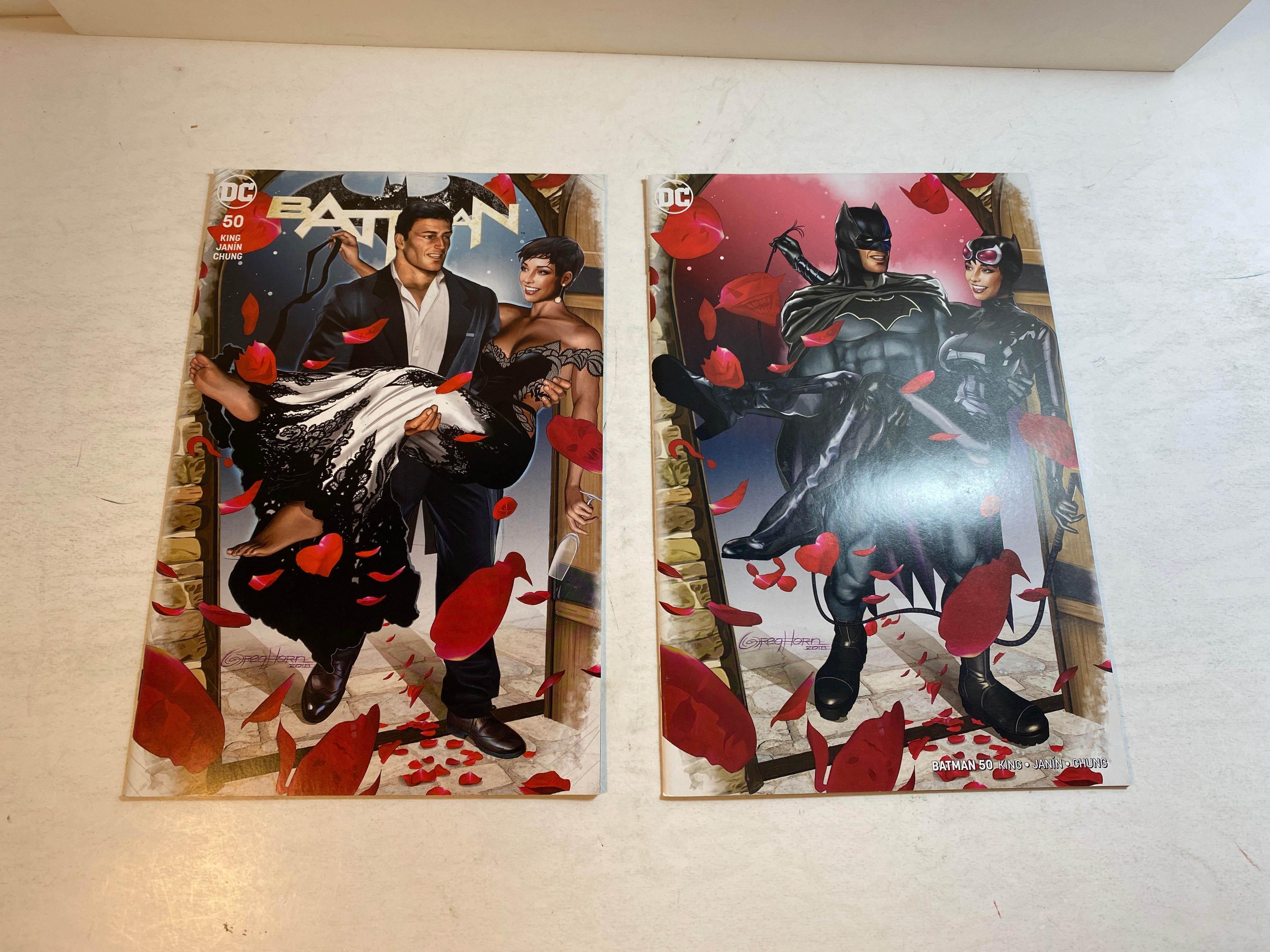 Lot of 2 Batman #50 Comic Xposure Greg Horn Variants DC 2018