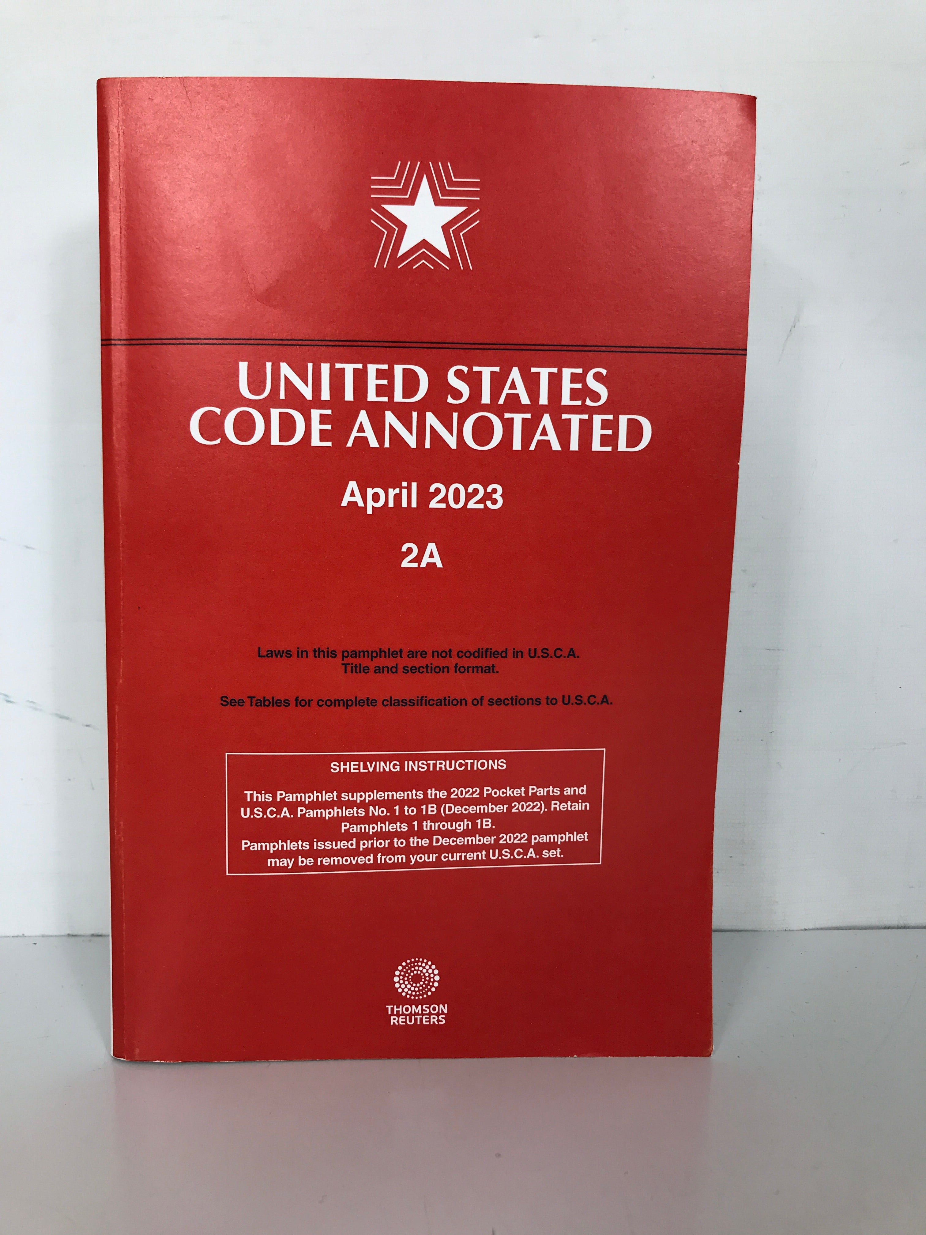 United States Code Annotated April 2023 2A Thomson Reuters SC