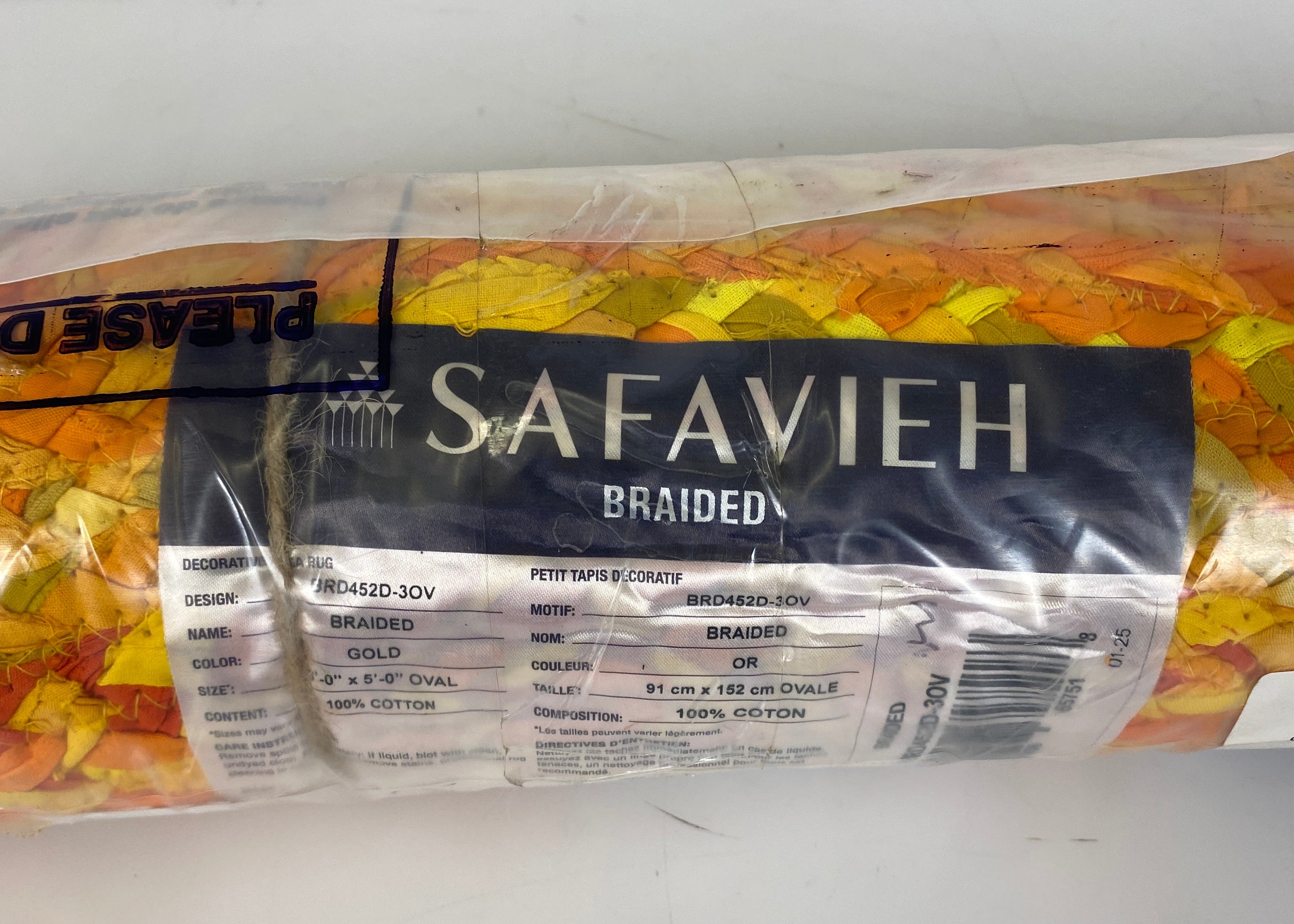 Safavieh Braided Gold Rug