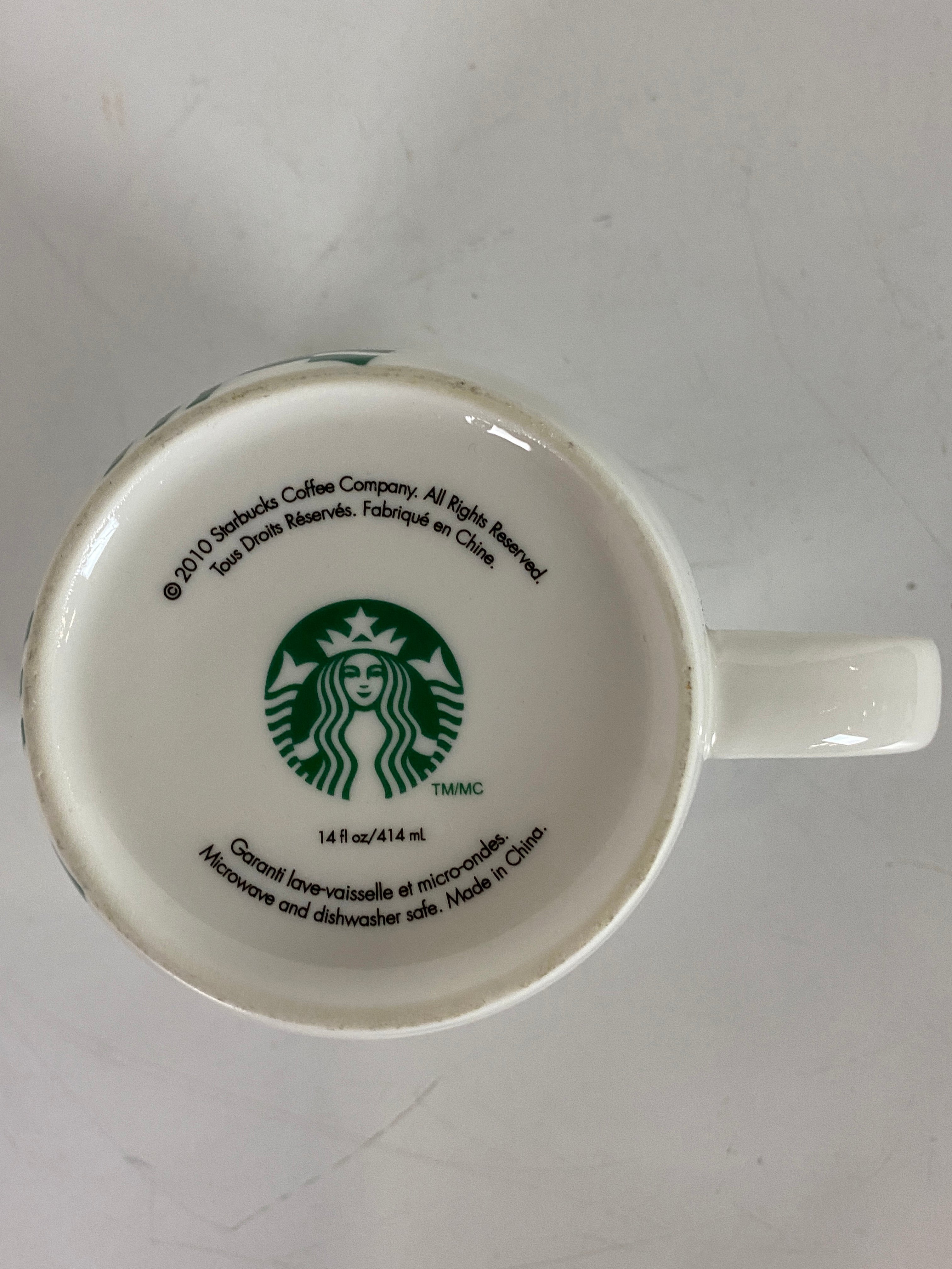 White Starbucks Logo Coffee Mug