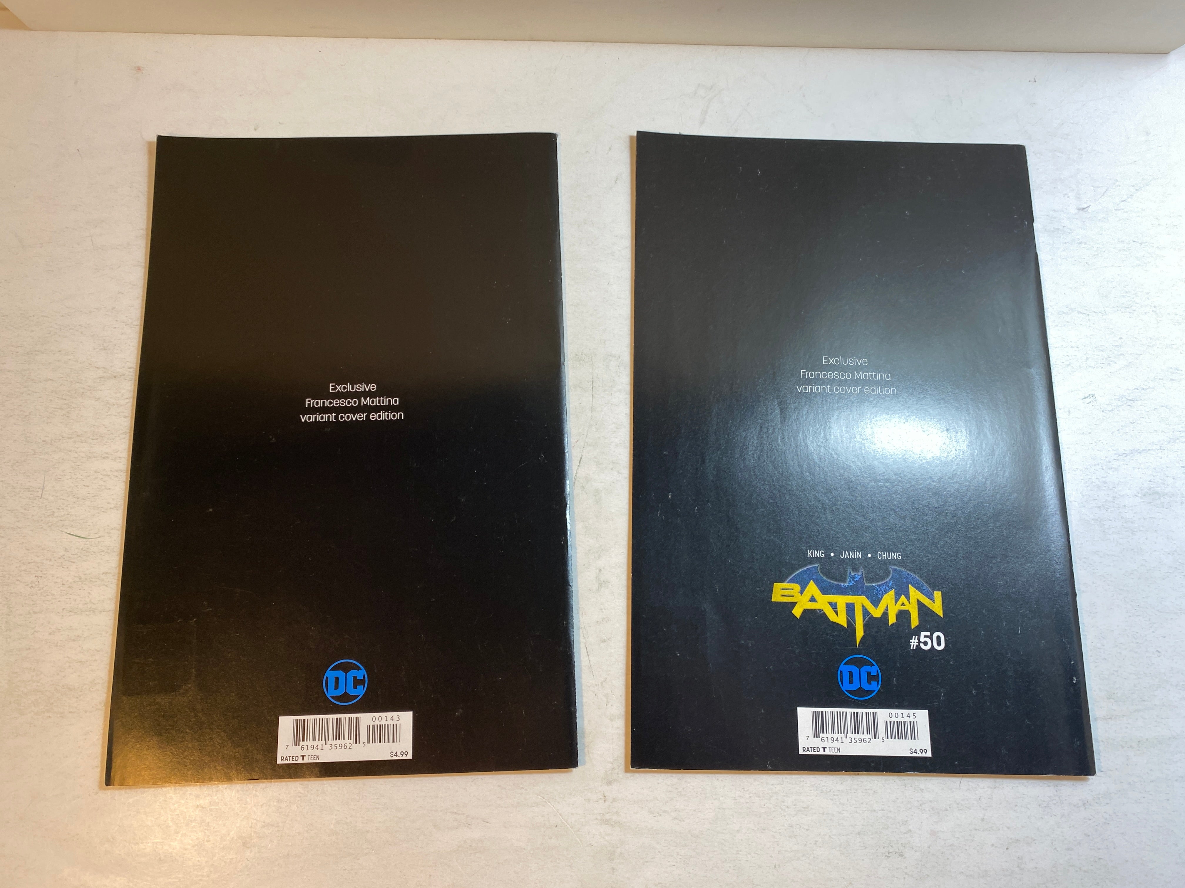 Lot of 2 Batman #50 Francesco Mattina Variants DC 2018