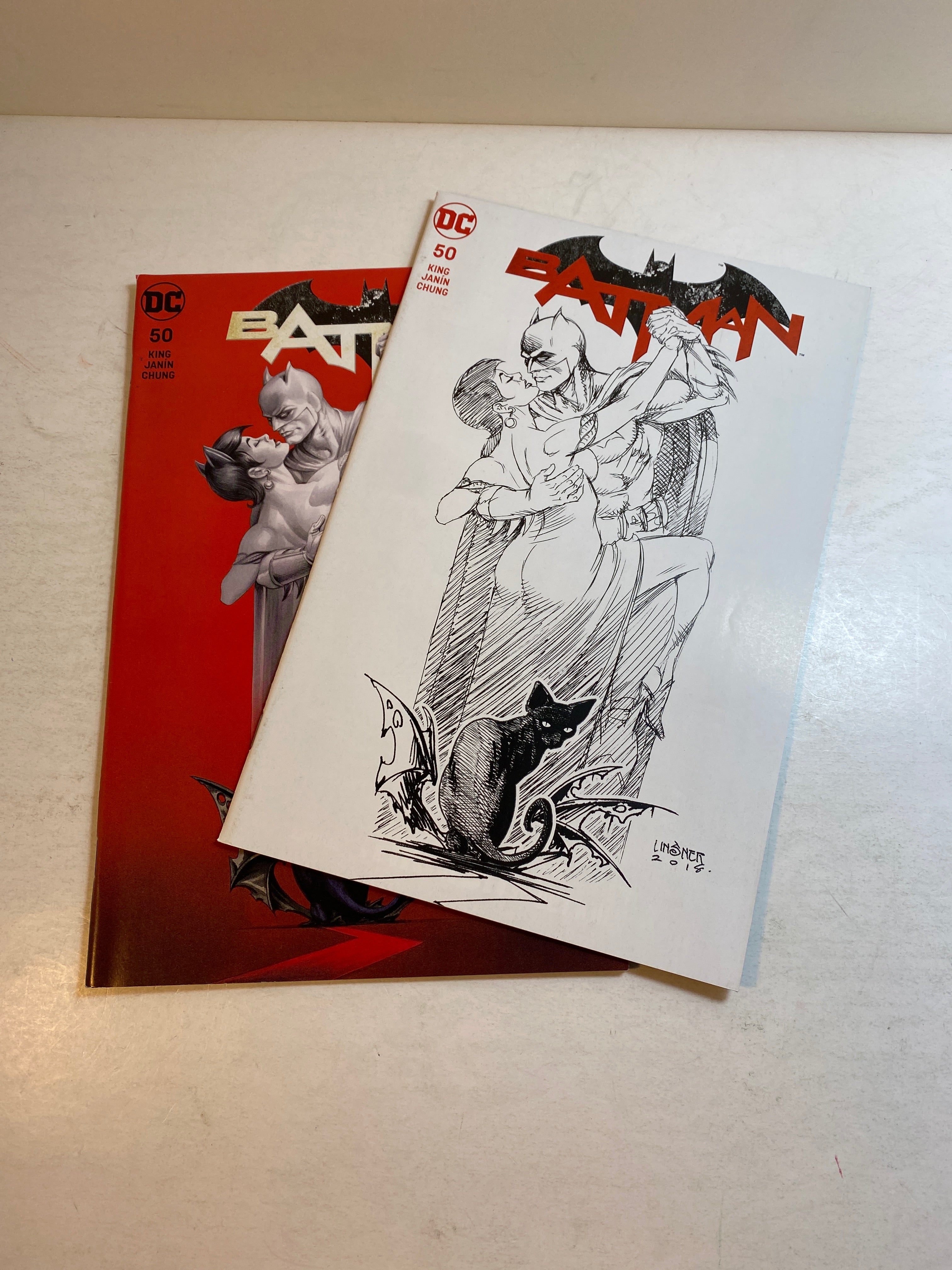 Lot of 2 Batman #50 Galaxy Comics Lisner Variants DC Comics 2018