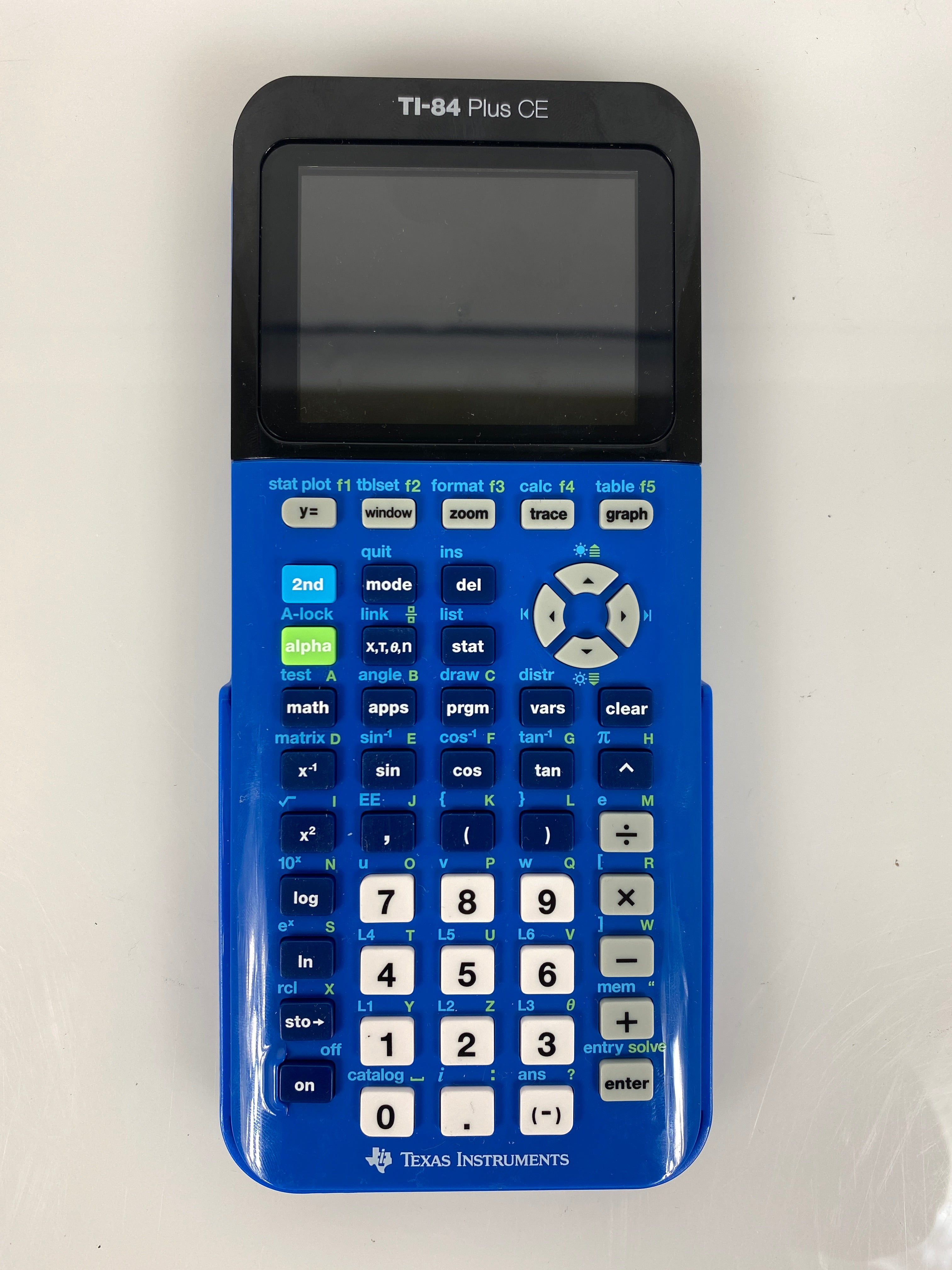 Texas Instruments Blue TI-84 Plus CE Graphing Calculator