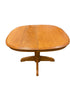 Lot of 5 Dining Set Teal Upholstery Chairs and Extendable Table