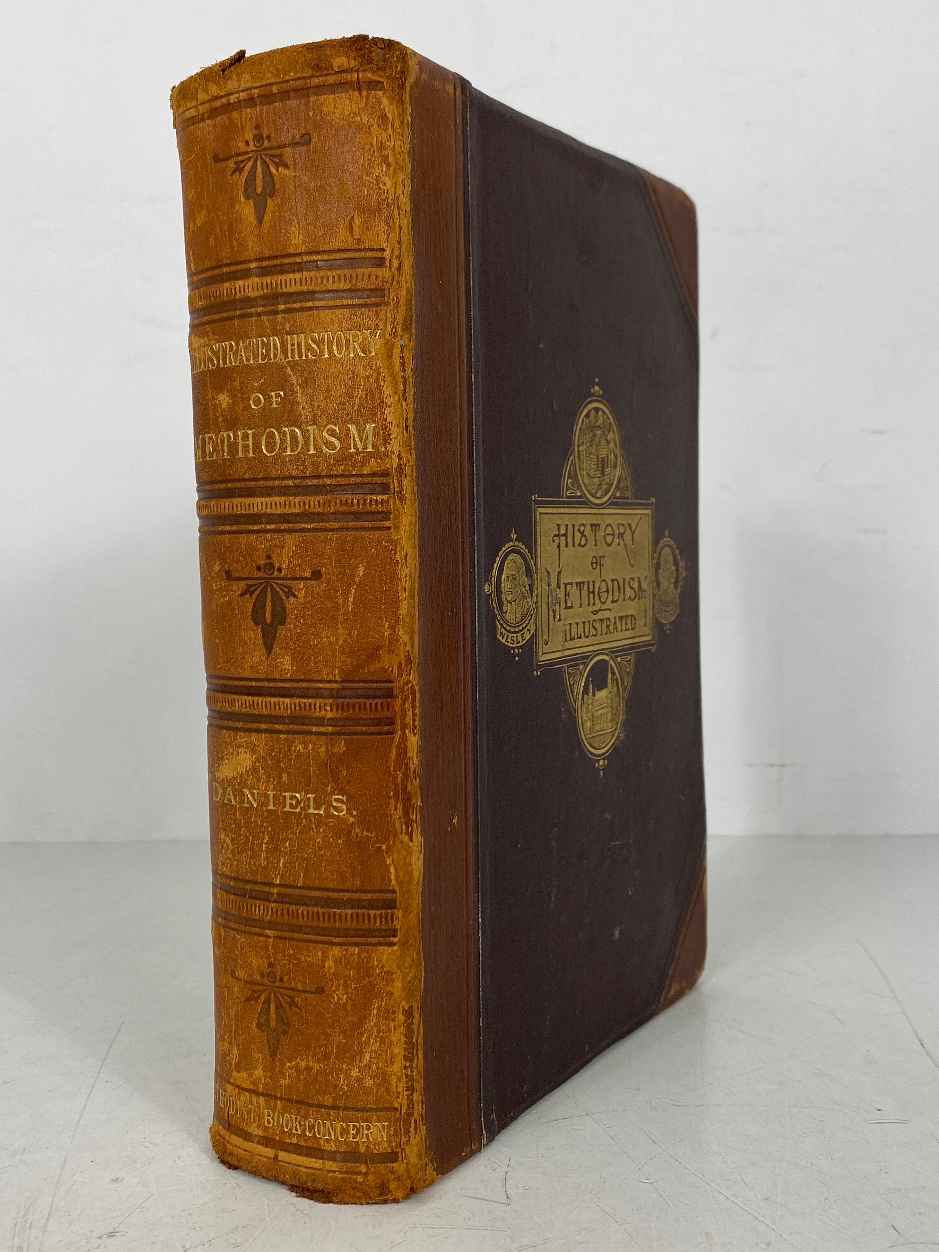 This Illustrated History of Methodism Rev. W.H. Daniels 1880 Antique HC