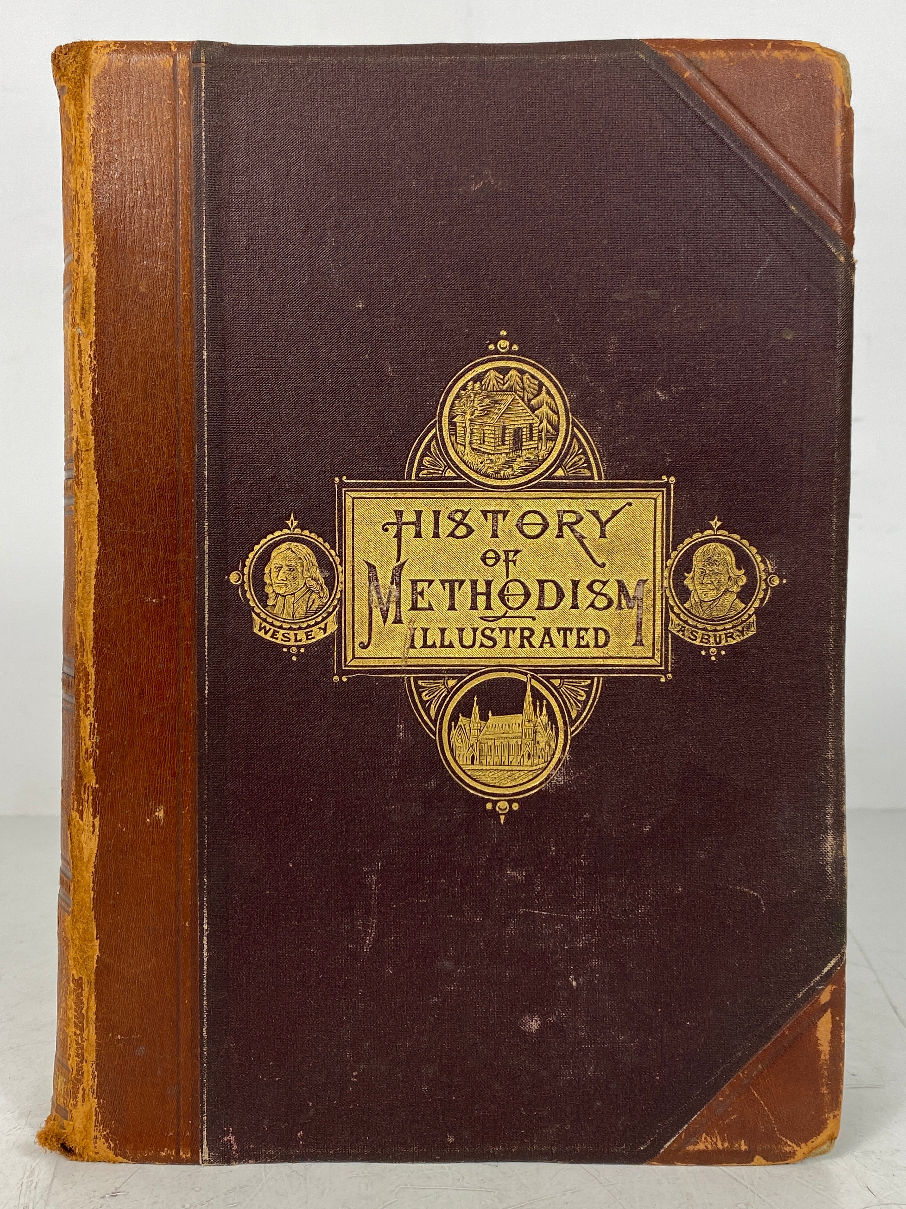 This Illustrated History of Methodism Rev. W.H. Daniels 1880 Antique HC