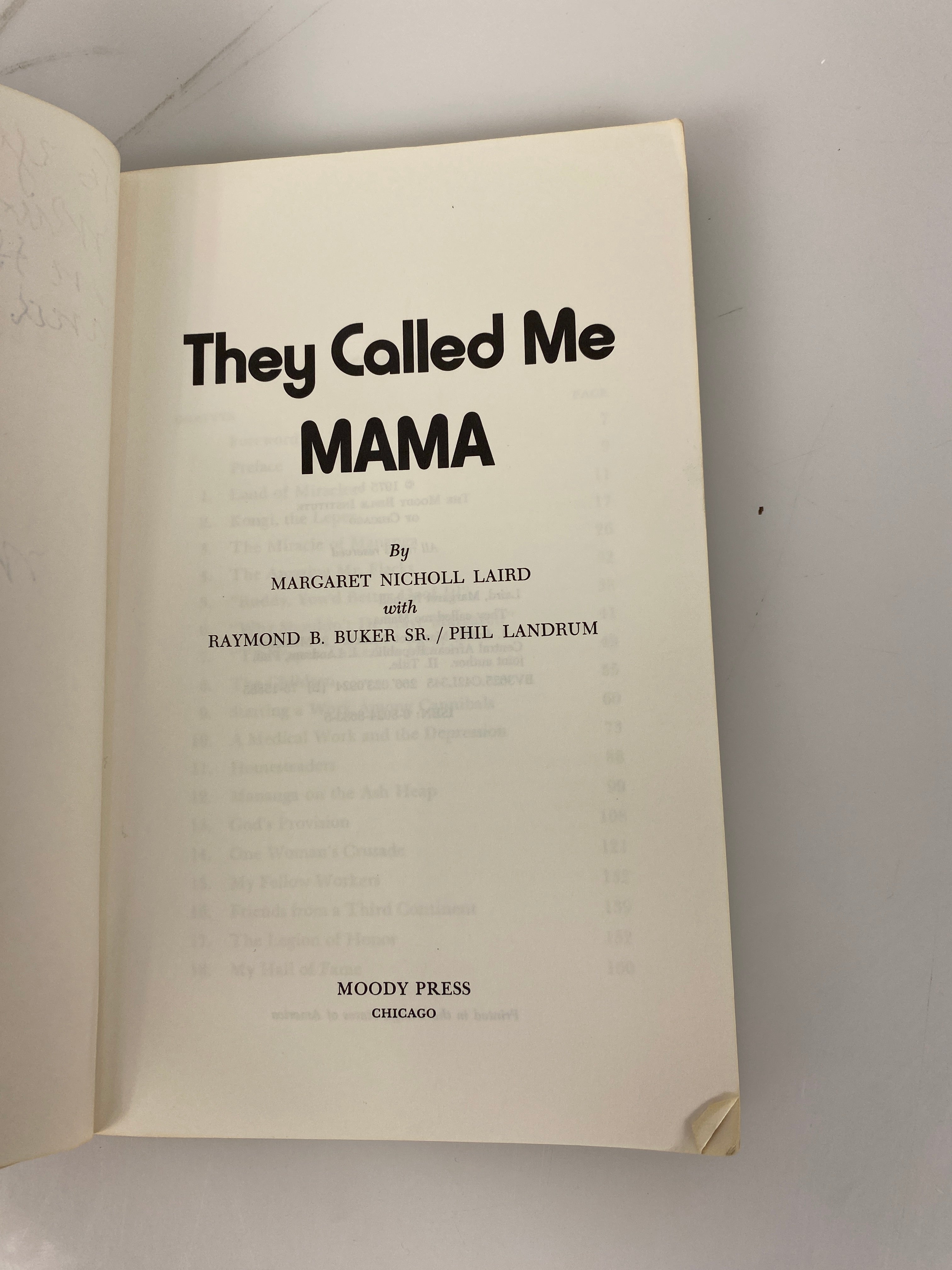 They Called Me Mama Chicago Moody Bible Book 1975 *signed*