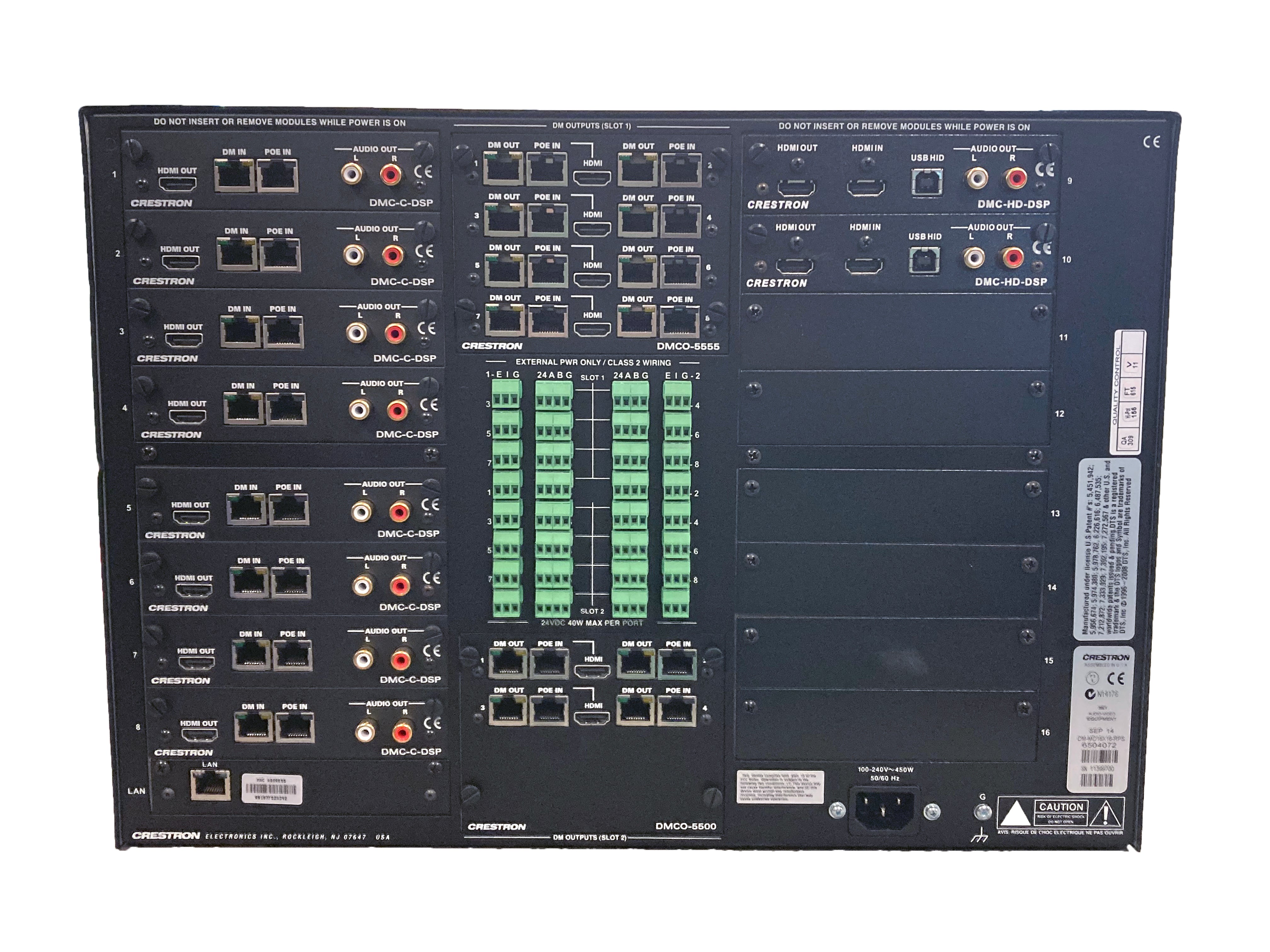 Crestron DM-MD16X16-RPS Digital Media Switcher