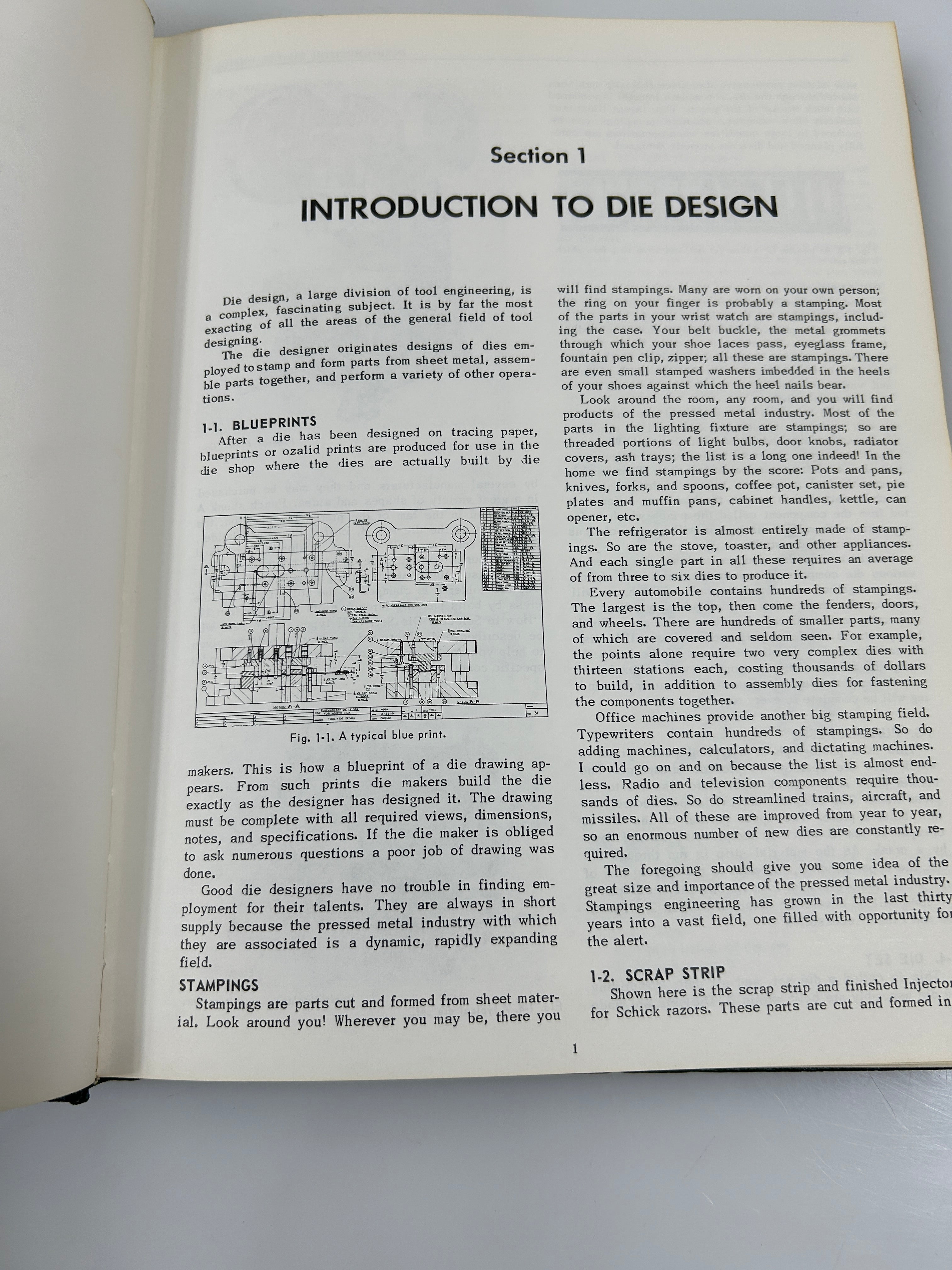 Die Design Fundamentals J.R. Paquin Industrial Press 9th Print 1962 HC