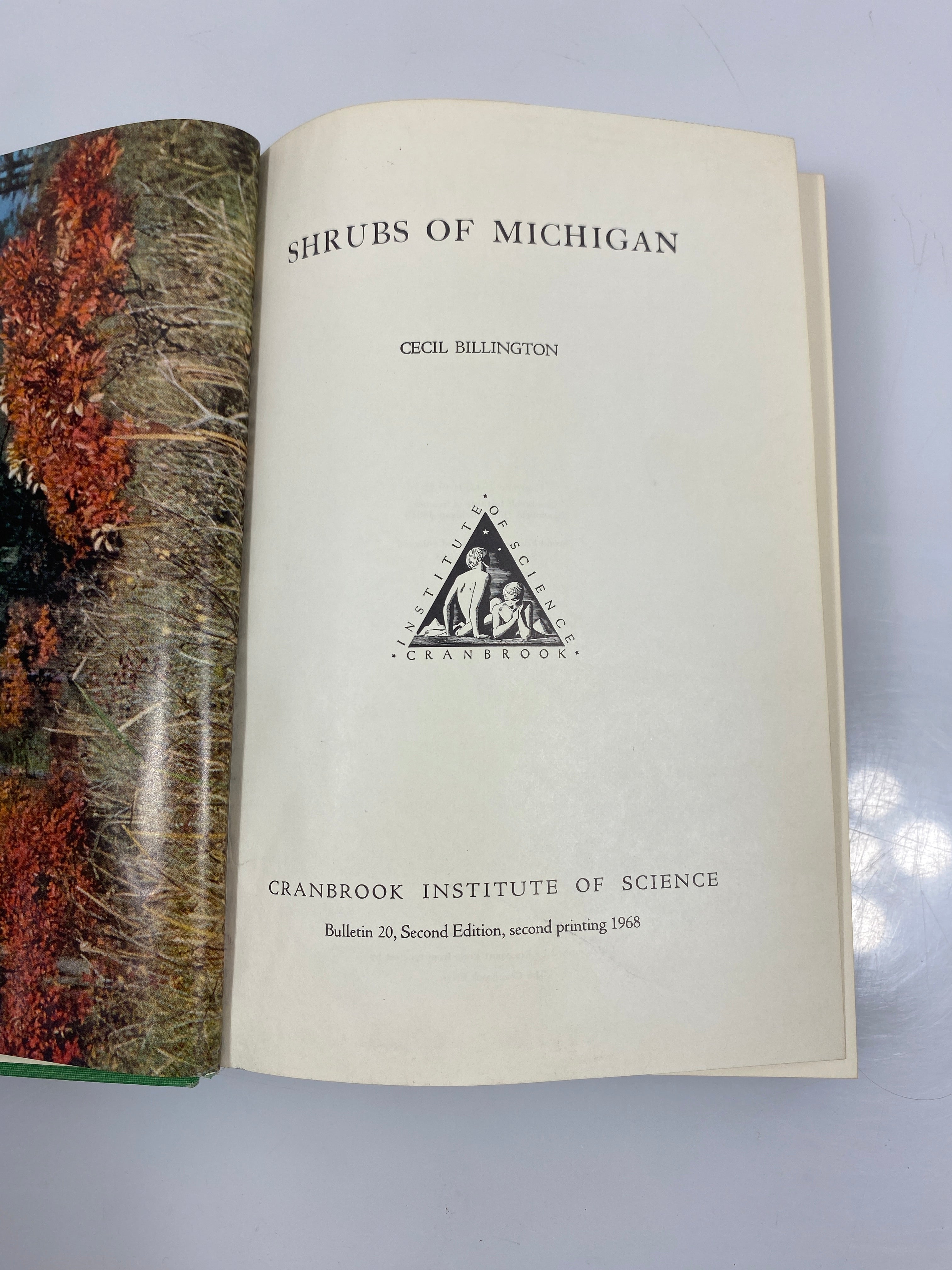 Shrubs of Michigan by Cecil Billington 1968 2nd Ed. HCDJ