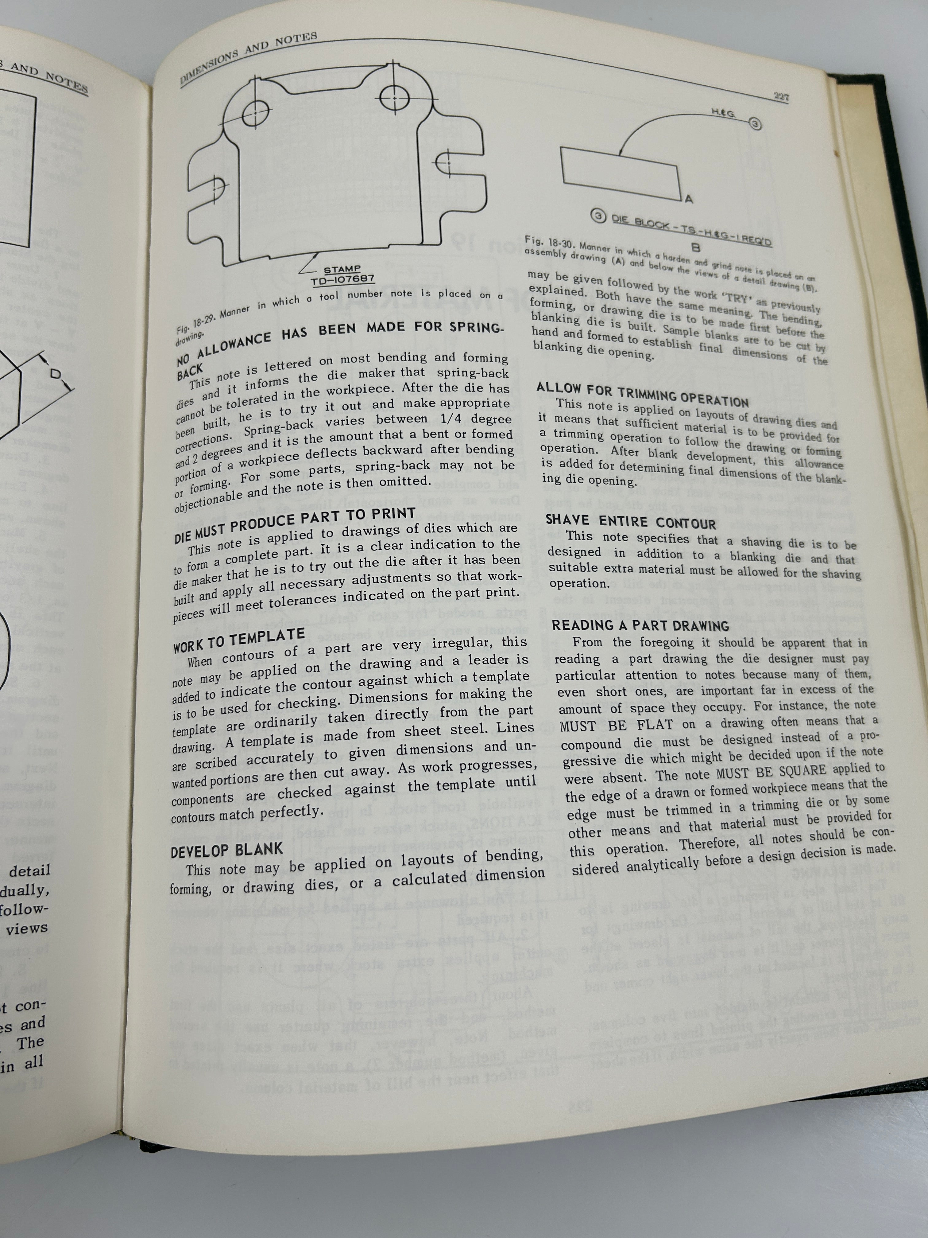 Die Design Fundamentals J.R. Paquin Industrial Press 9th Print 1962 HC