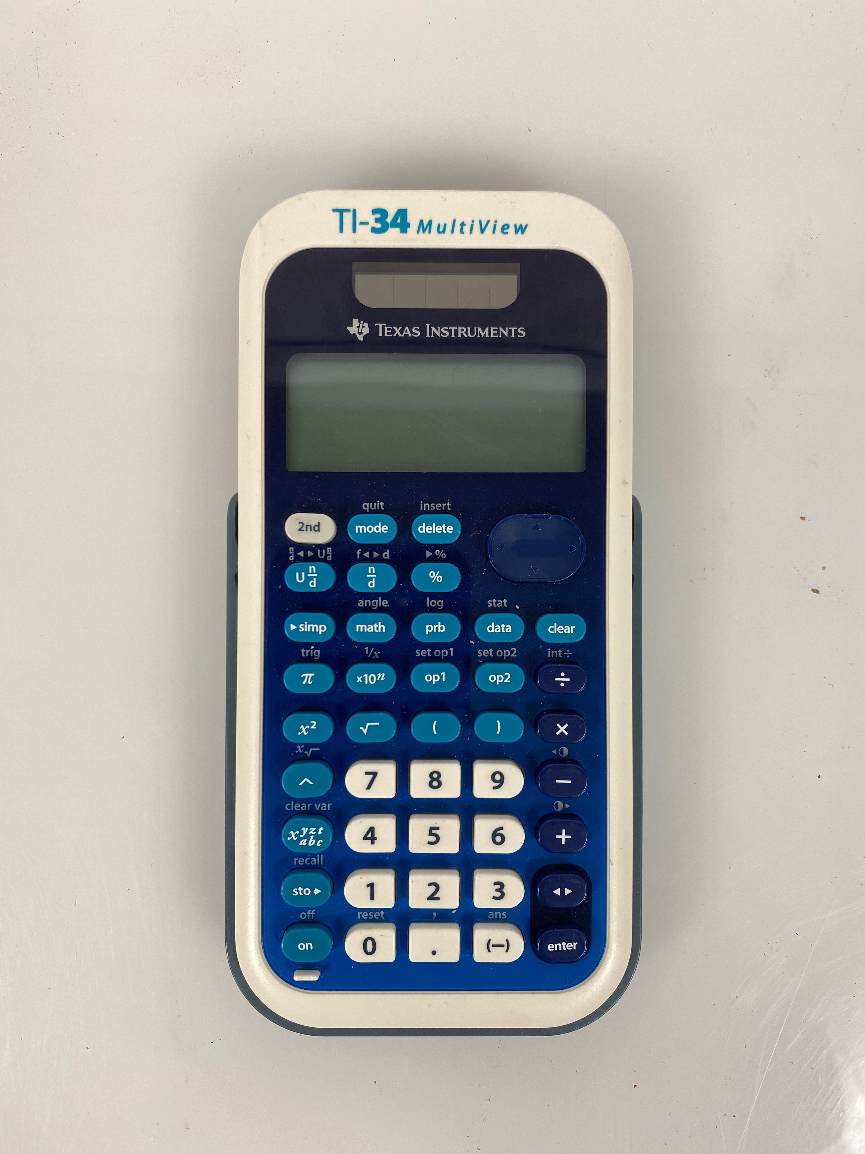 Texas Instrument Blue/White Ti-34 MultiView Scientific Calculator