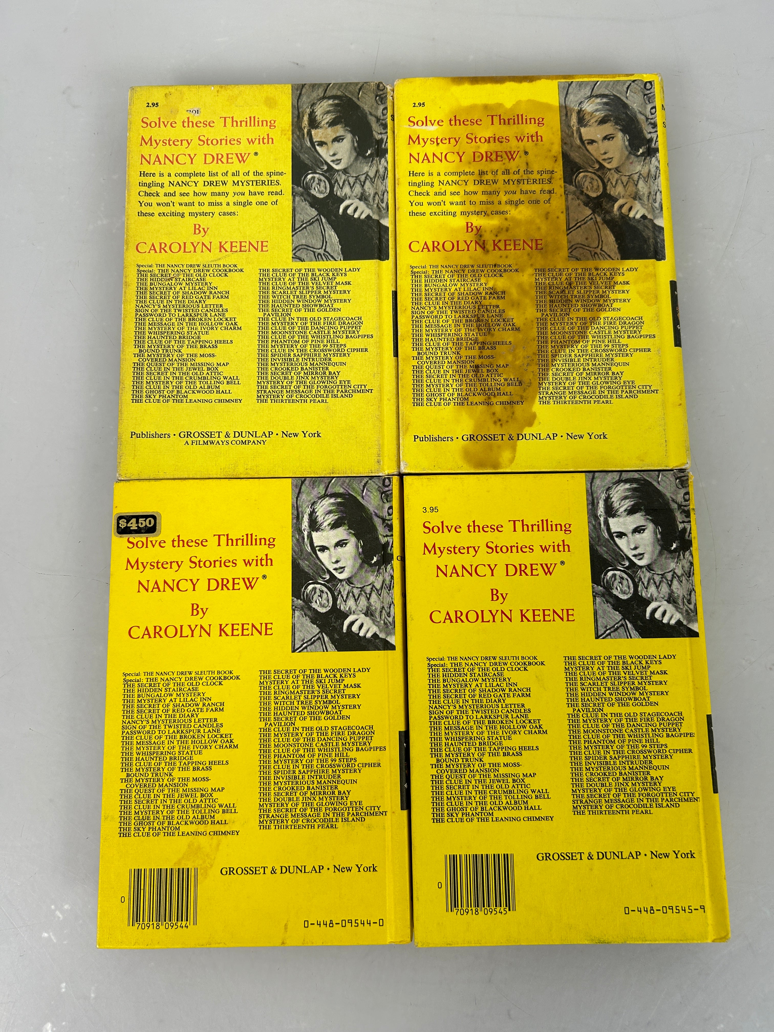 Lot of 4 Vintage Nancy Drew 1960s Matte Picture Covers Oval EPS HCDJ