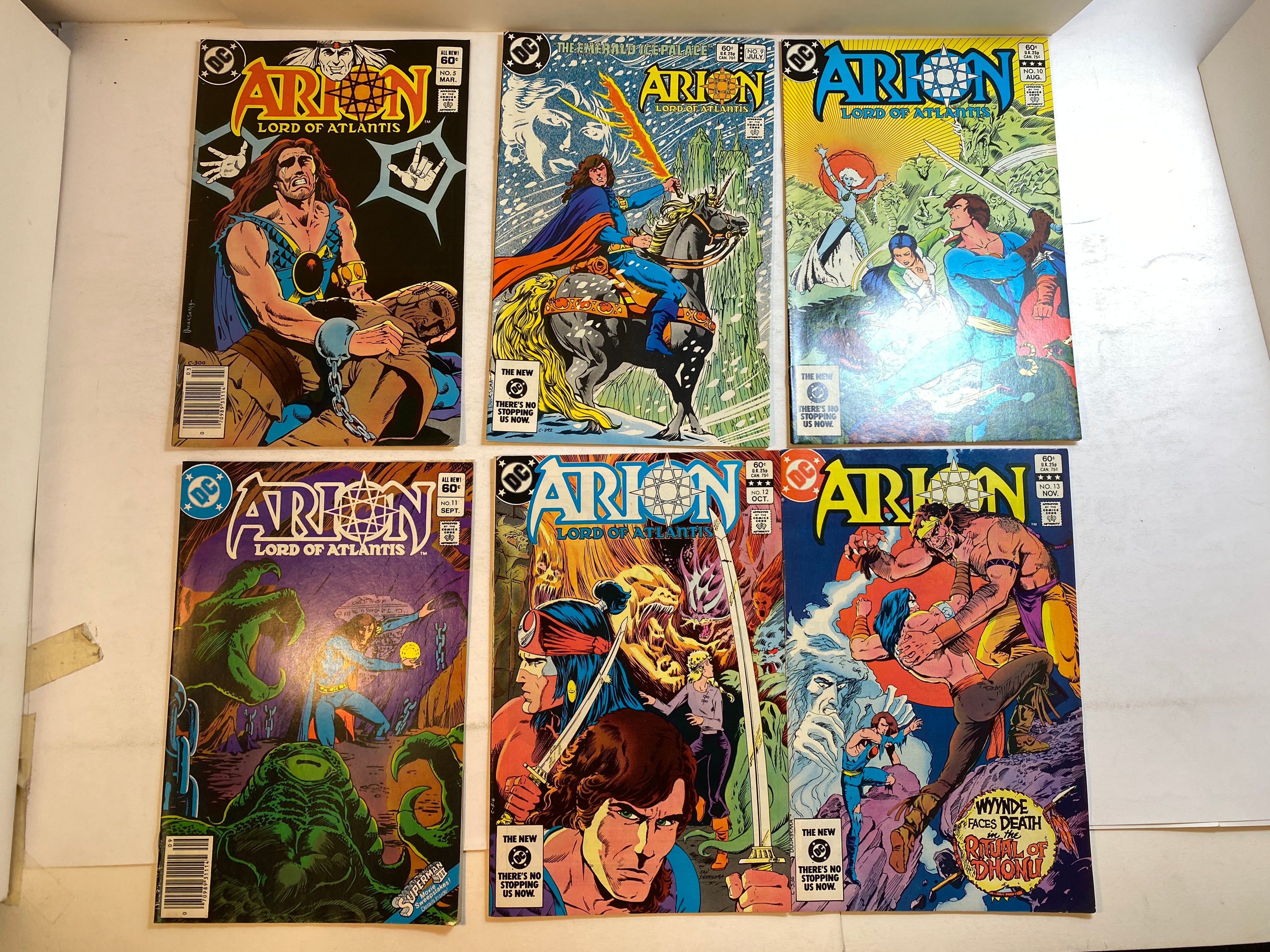 Lot of 6 Arion Lord of Atlantis DC Comics 1982-1983