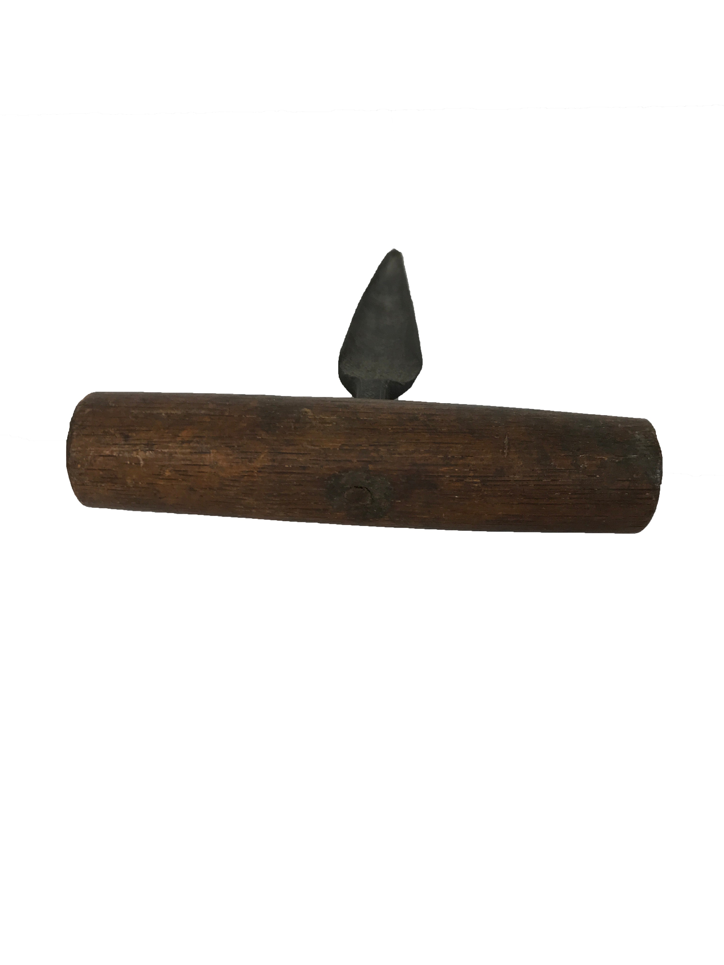 Antique Barrel Reamer Cooper's Tool with Wood Handle & Steel Tap