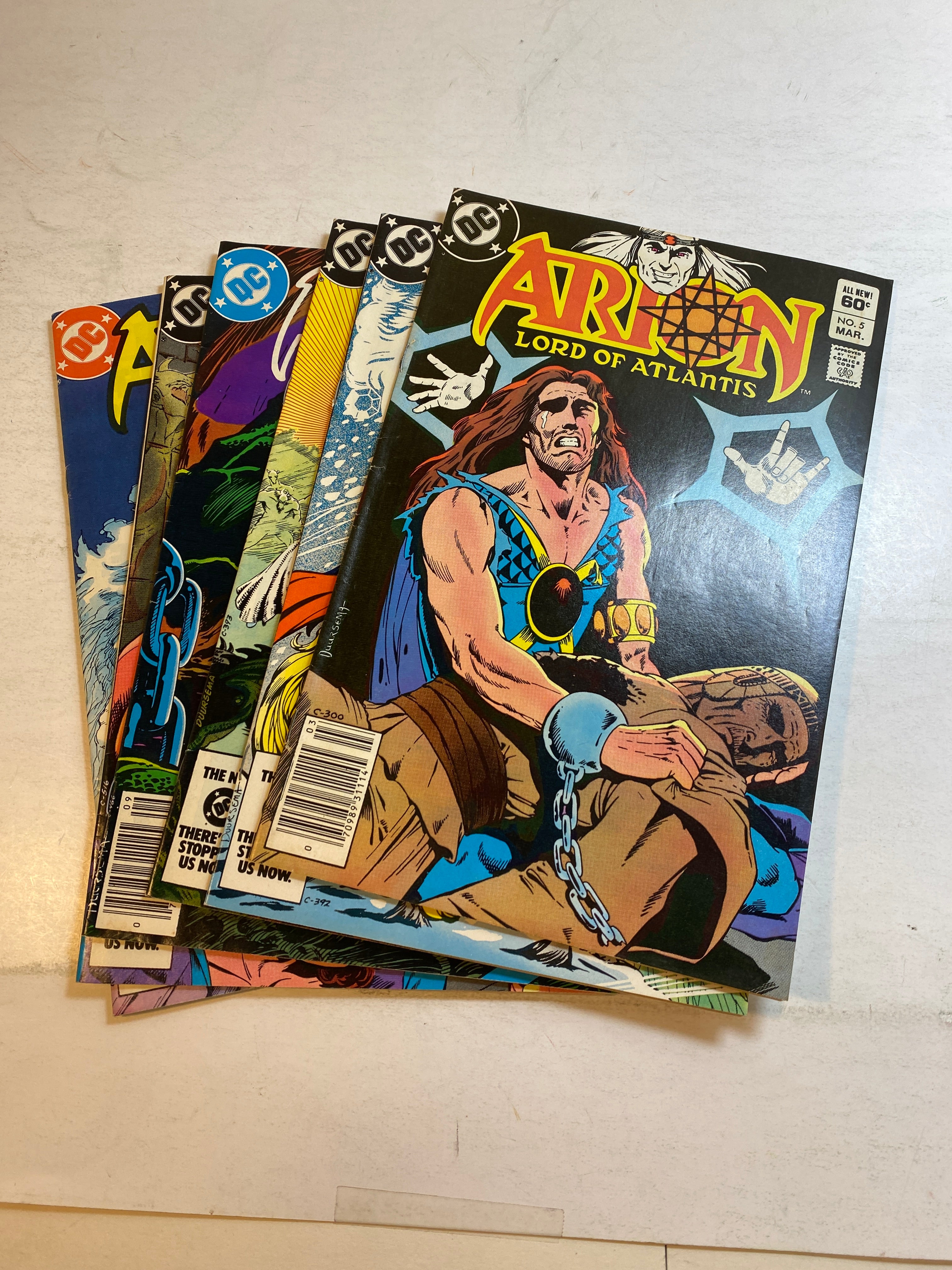 Lot of 6 Arion Lord of Atlantis DC Comics 1982-1983