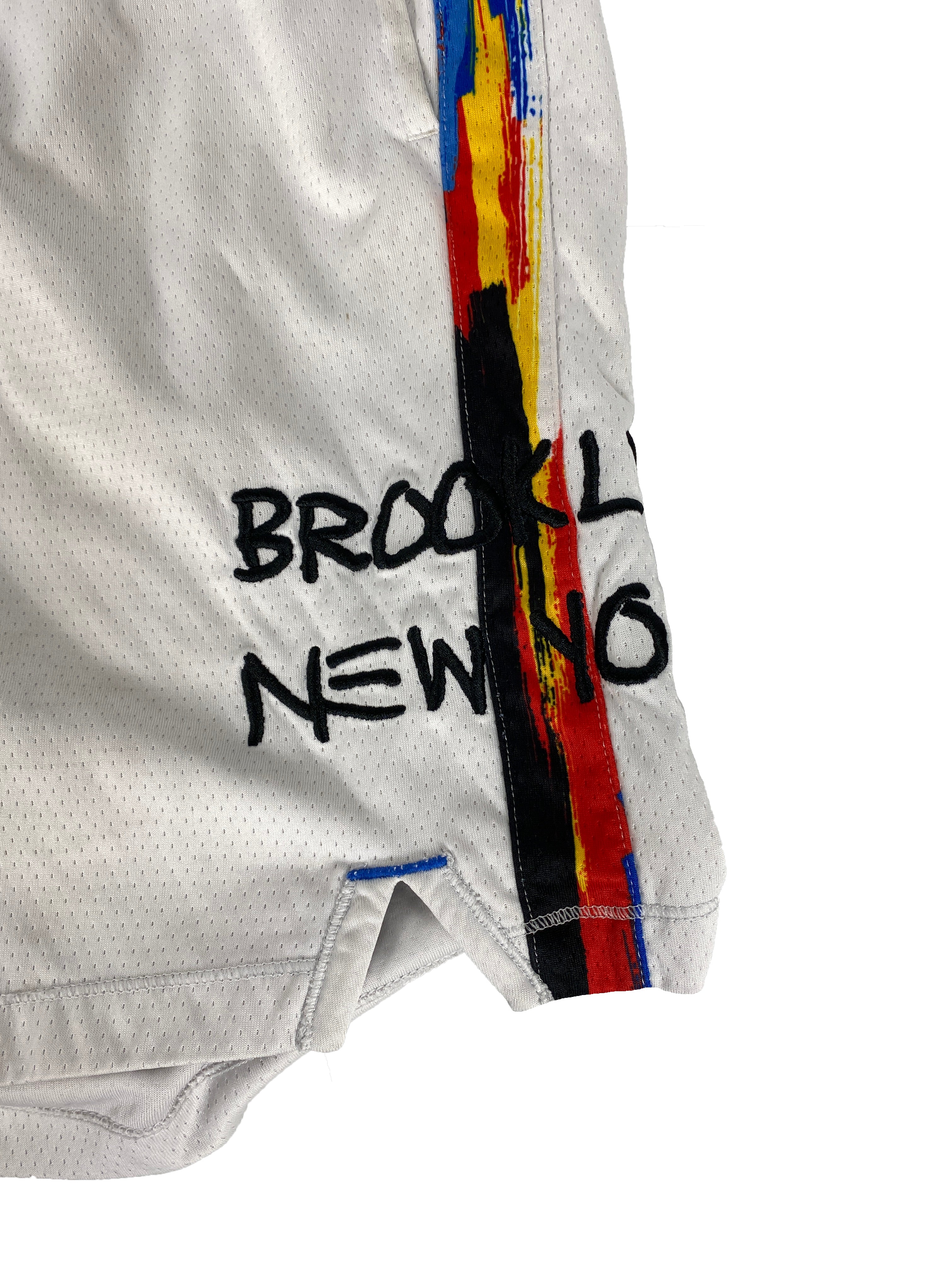 Nike Brooklyn Nets Basquiat White Basketball Shorts