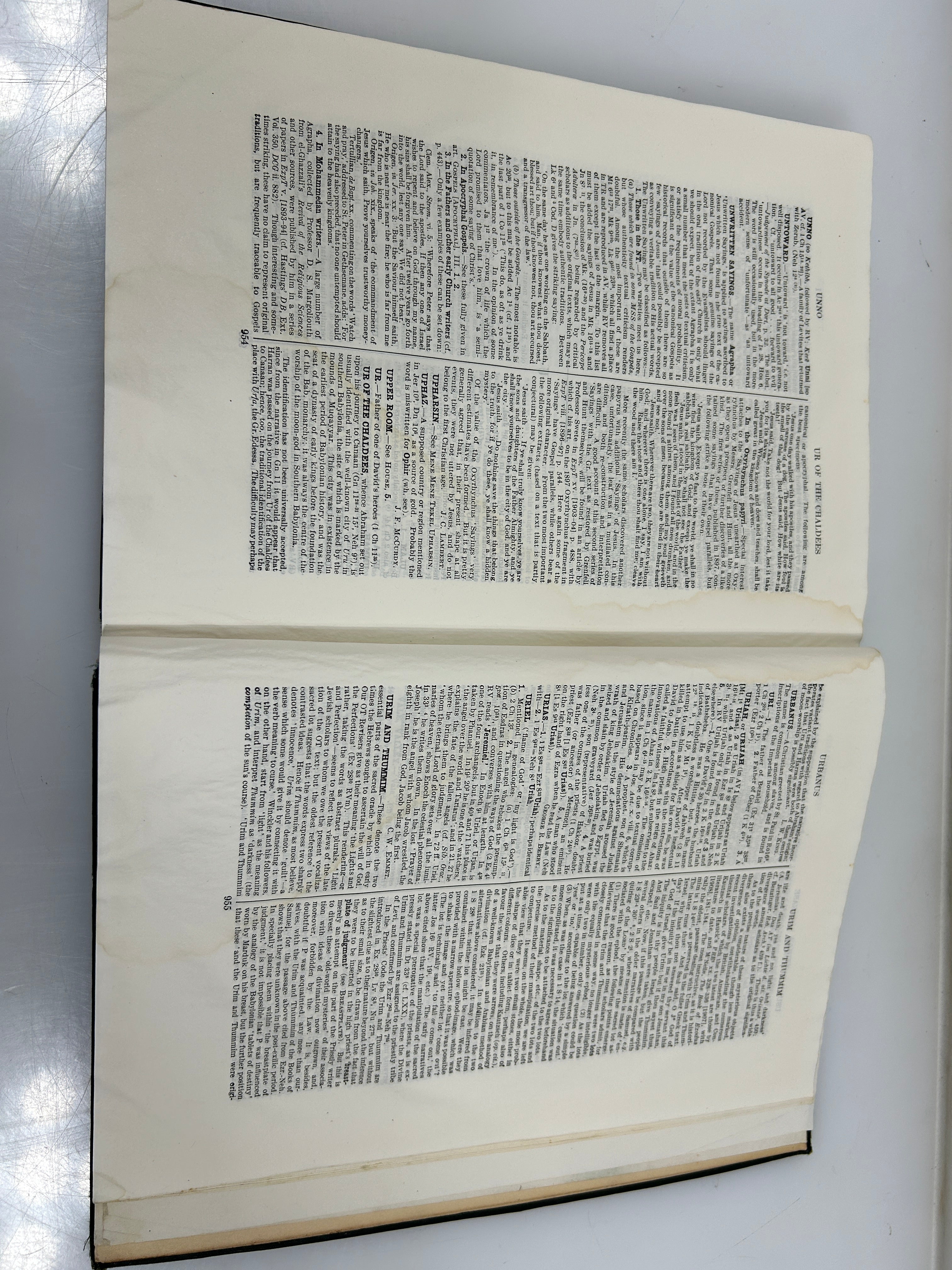 Dictionary of the Bible Ed James Hastings India Paper Ed Scribners 1924 HC