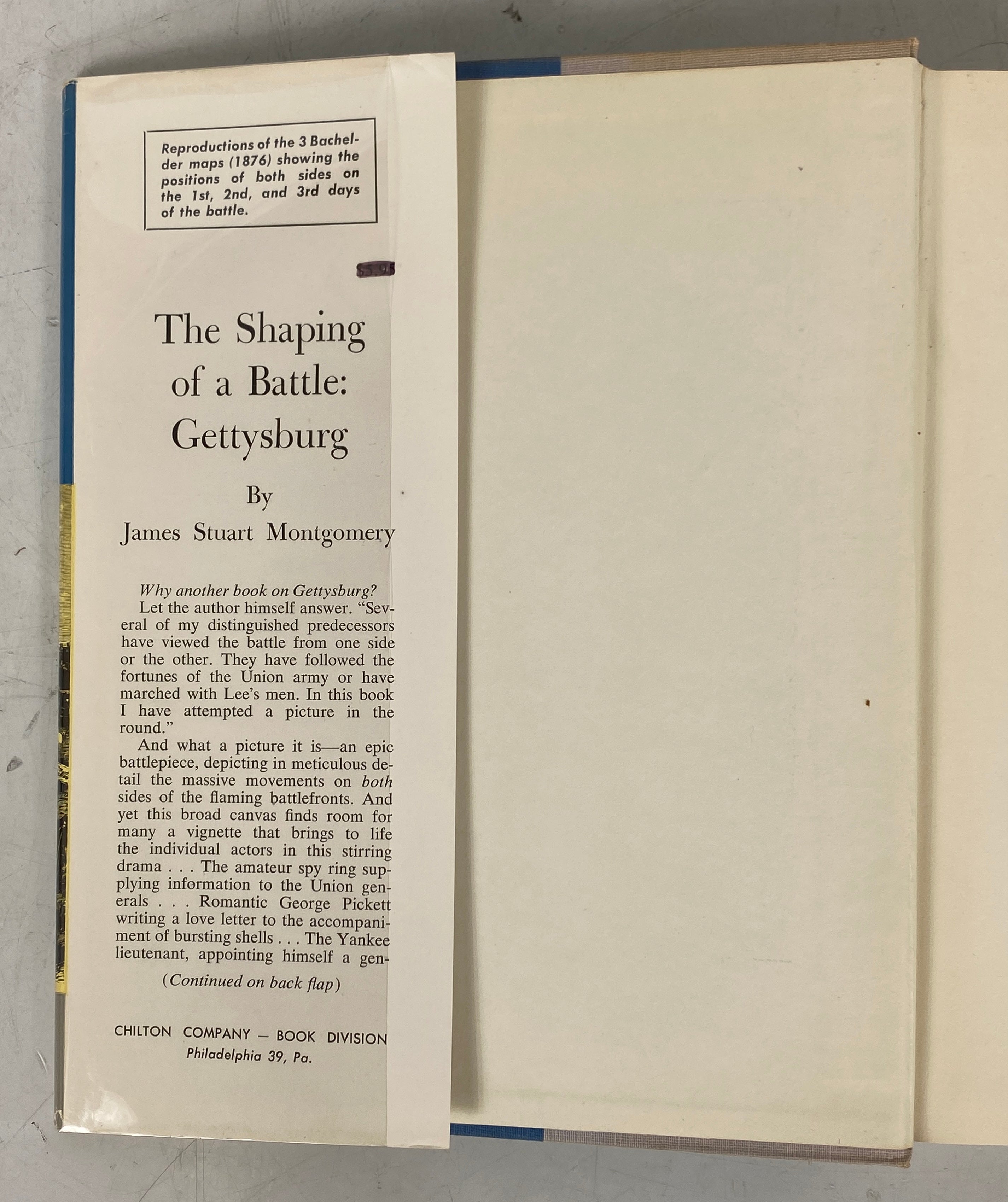 The Shaping of a Battle: Gettysburg J.S. Montgomery 1959 1st Ed HC DJ