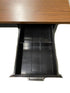 Steelcase Black 5 Drawer Tanker Desk With Wood Laminate Top