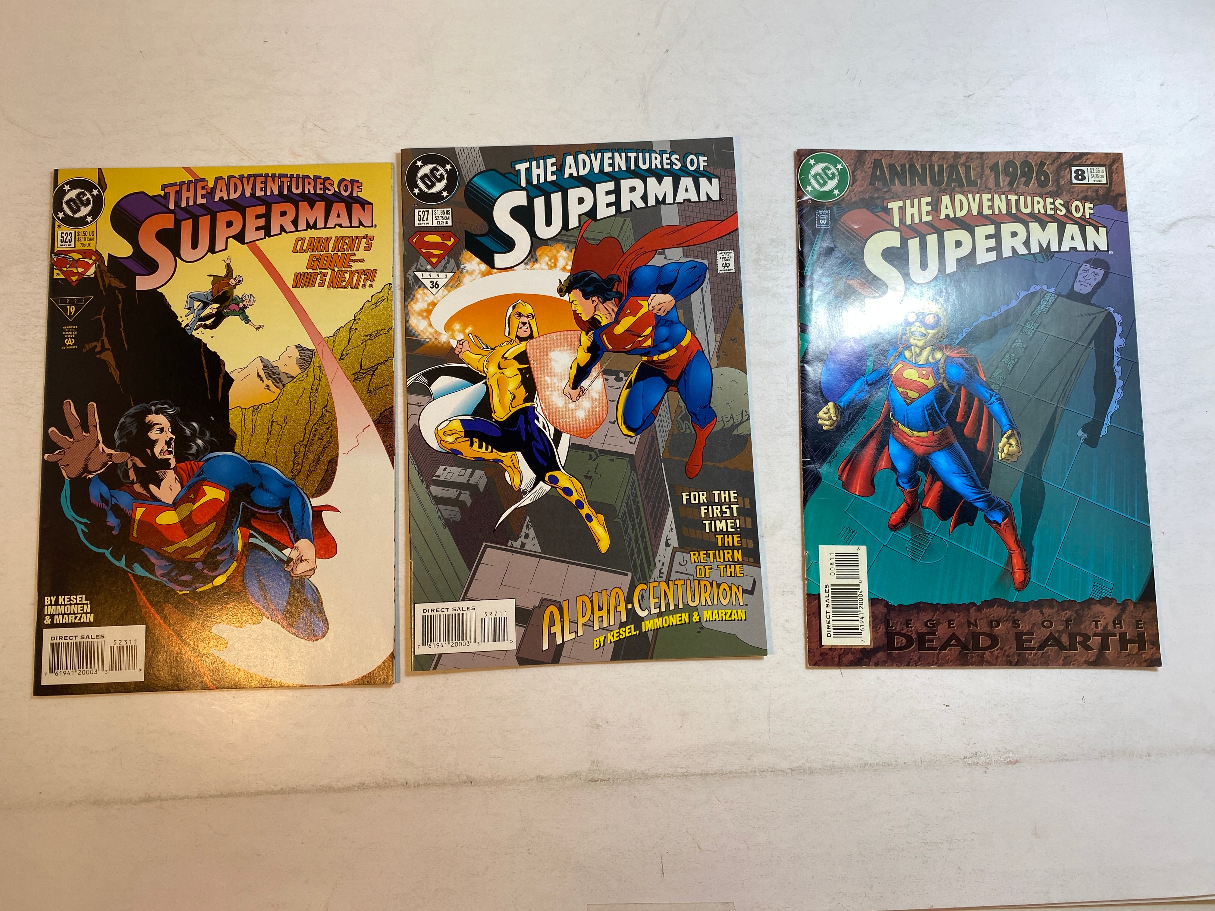 Lot of 10 Adventures of Superman DC Comics 1990-1996
