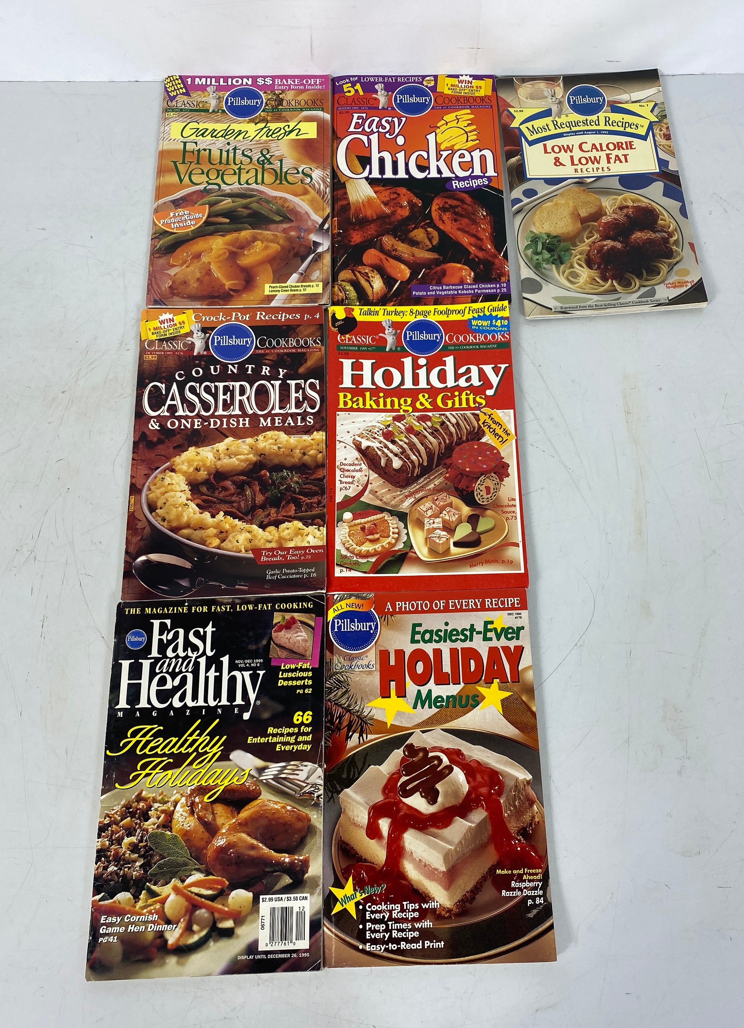 Lot of 21 Pillsbury Recipe Books 1989-1995 w 1995 Index SC