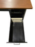 Steelcase Black 5 Drawer Tanker Desk With Wood Laminate Top