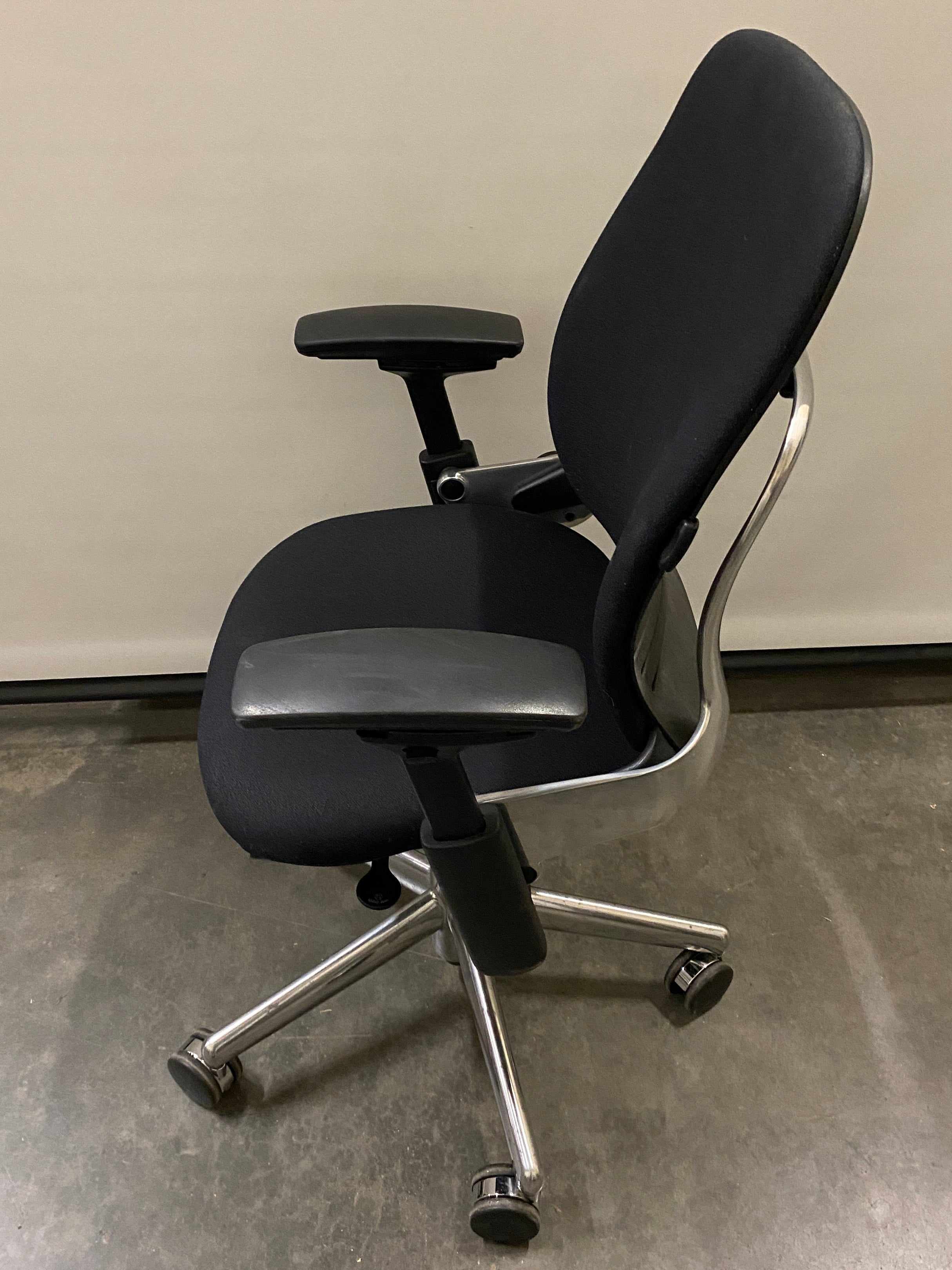 Steelcase #46216179C Black Upholstered Adjustable Office Chair