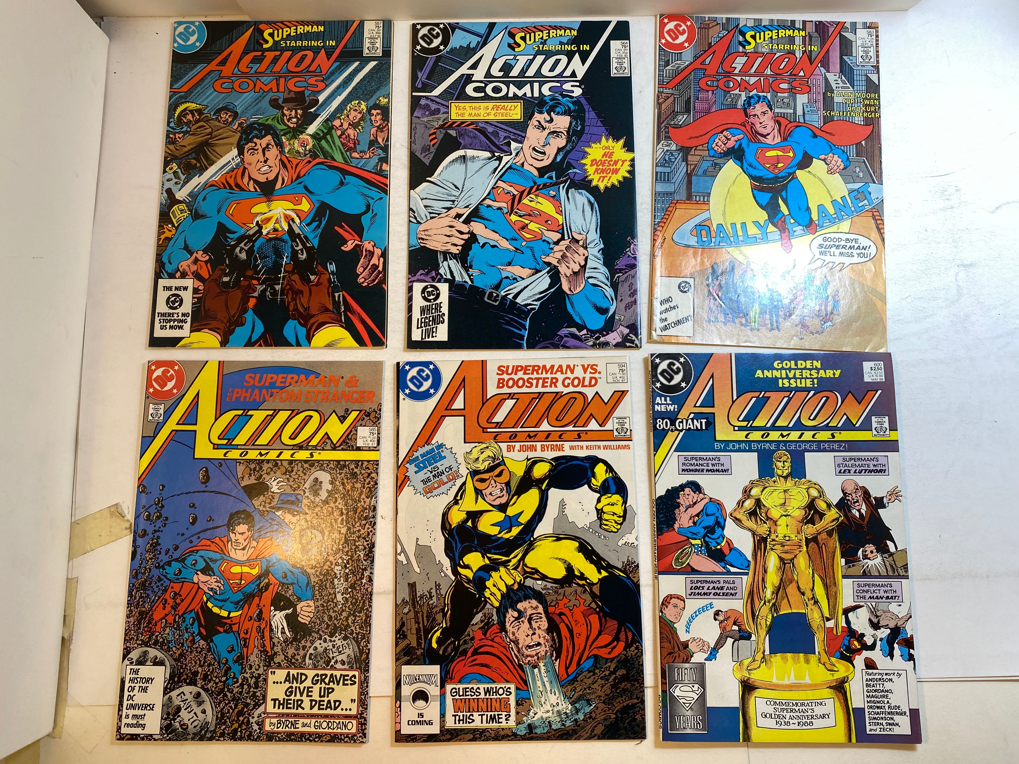Lot of 6 Action Comics Superman DC Comics 1984-1988