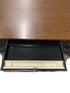 Steelcase Black 5 Drawer Tanker Desk With Wood Laminate Top