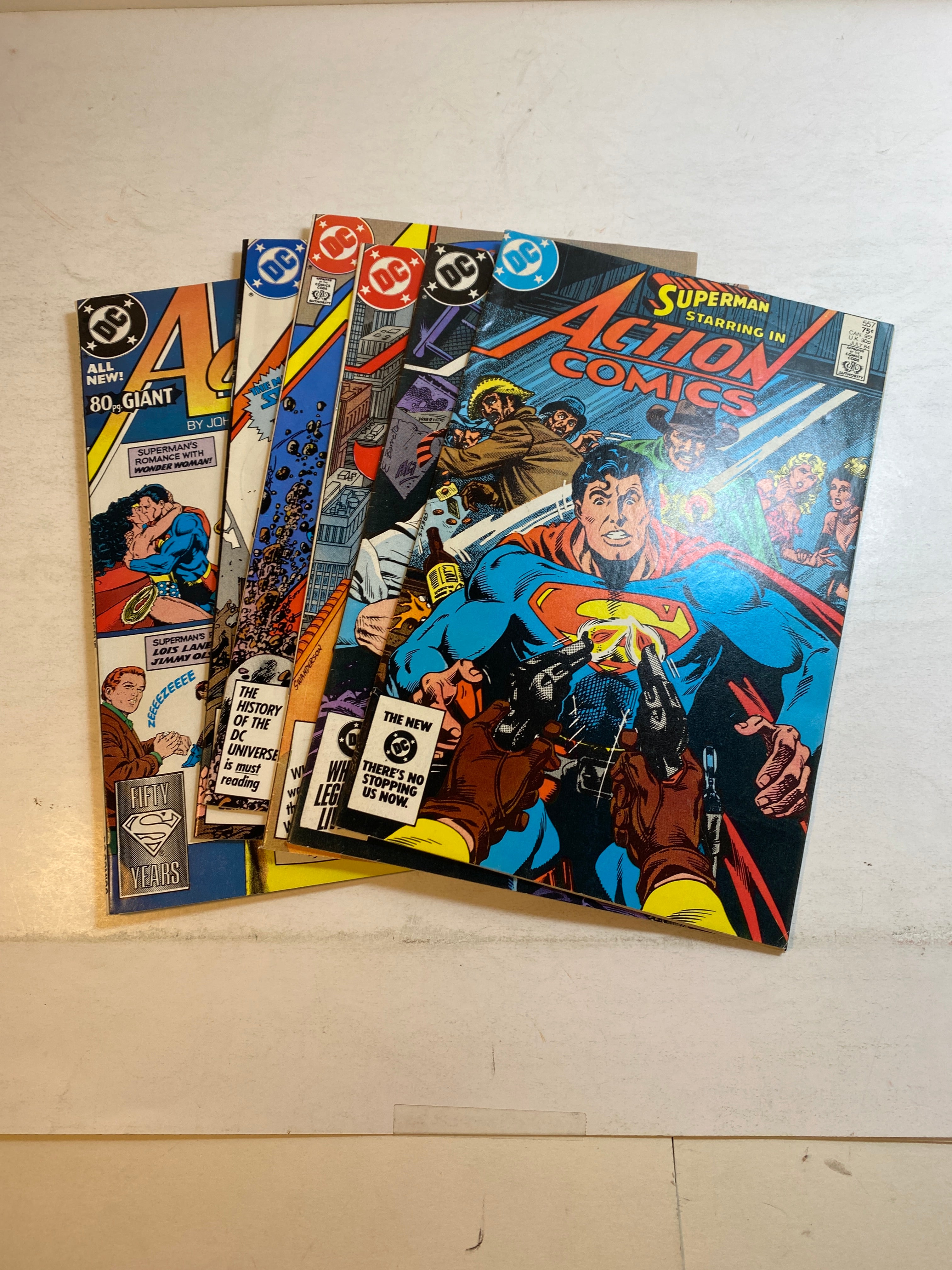 Lot of 6 Action Comics Superman DC Comics 1984-1988