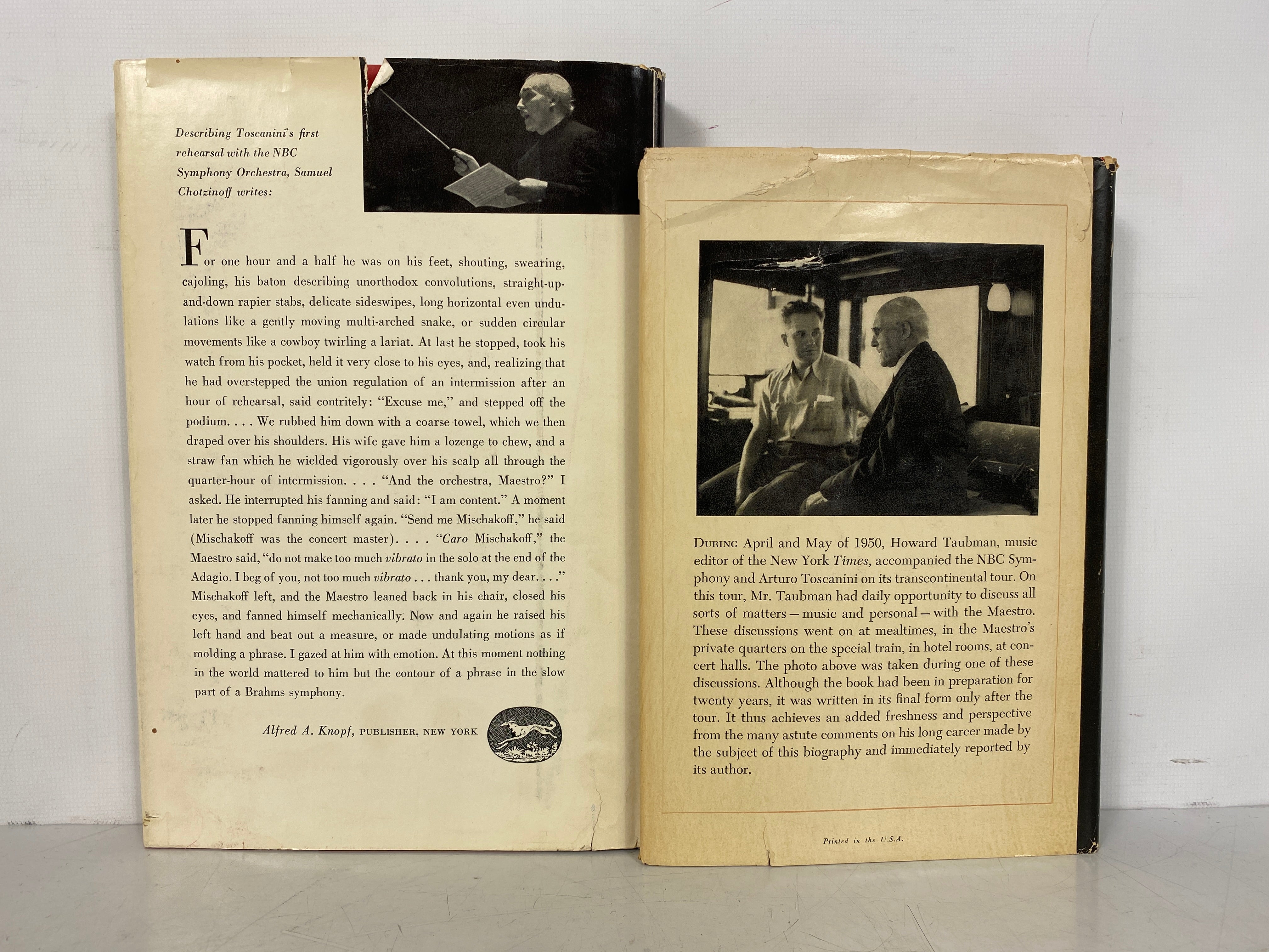 2 Vols: The Maestro/Toscanini an Intimate Portrait 1951-56 HCDJ BCE