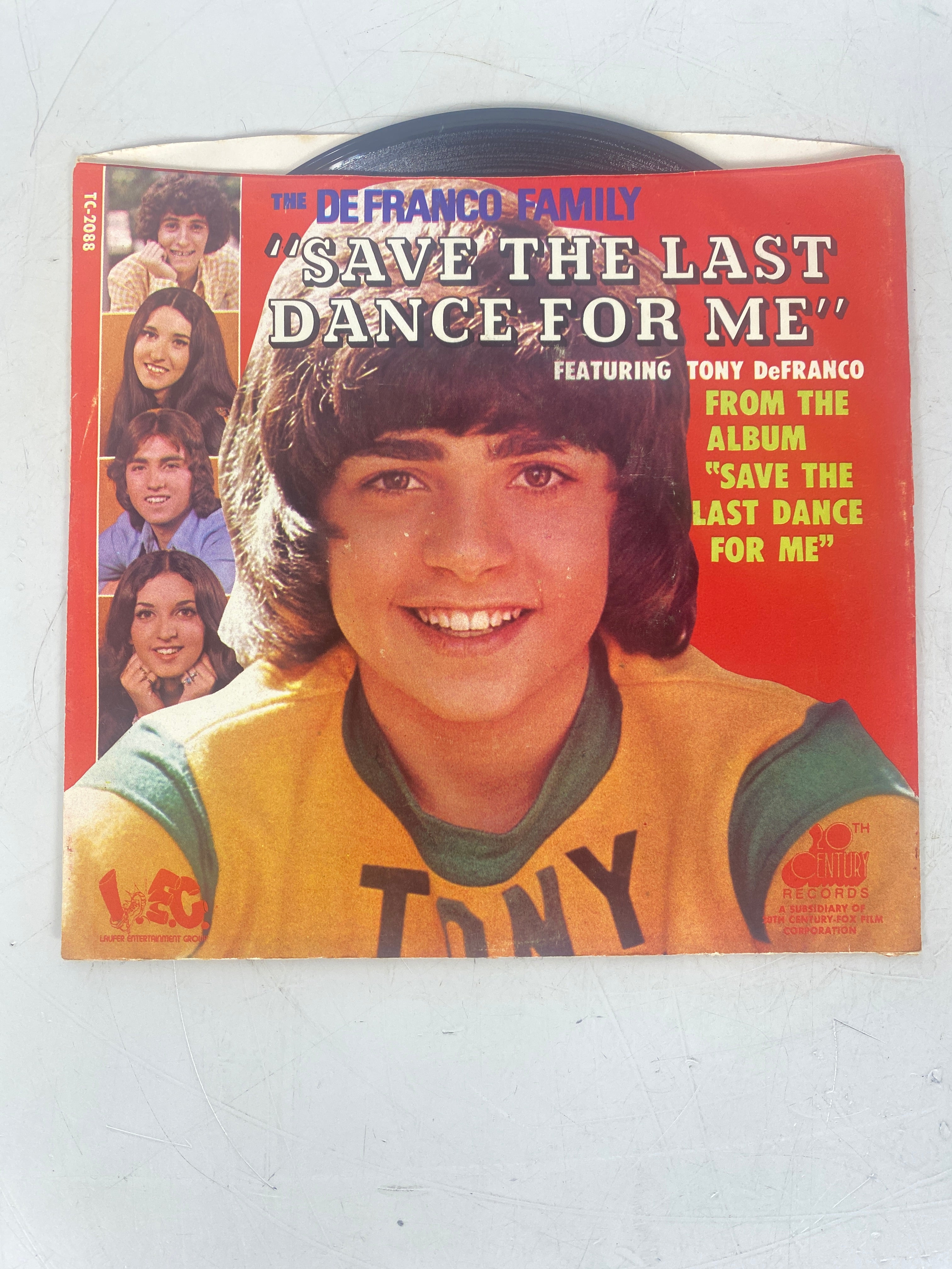 The Defranco Family Save the Last Dance for Me Vinyl 45