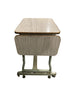 Extendable Grey Oak Table With Wheels