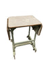 Extendable Grey Oak Table With Wheels