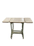 Extendable Grey Oak Table With Wheels