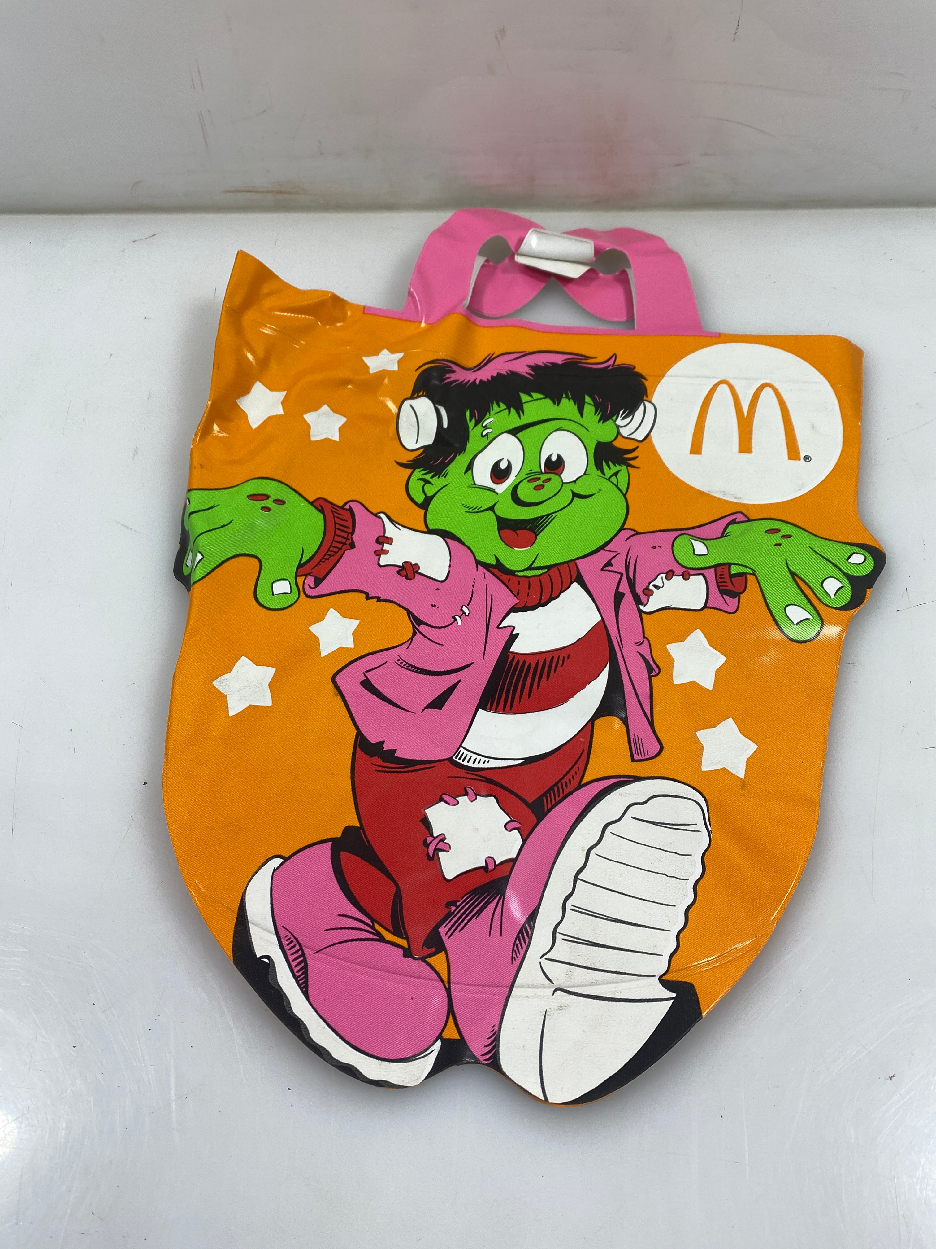 1990 McDonalds Halloween Trick Or Treat Vinyl Bag Frankenstein