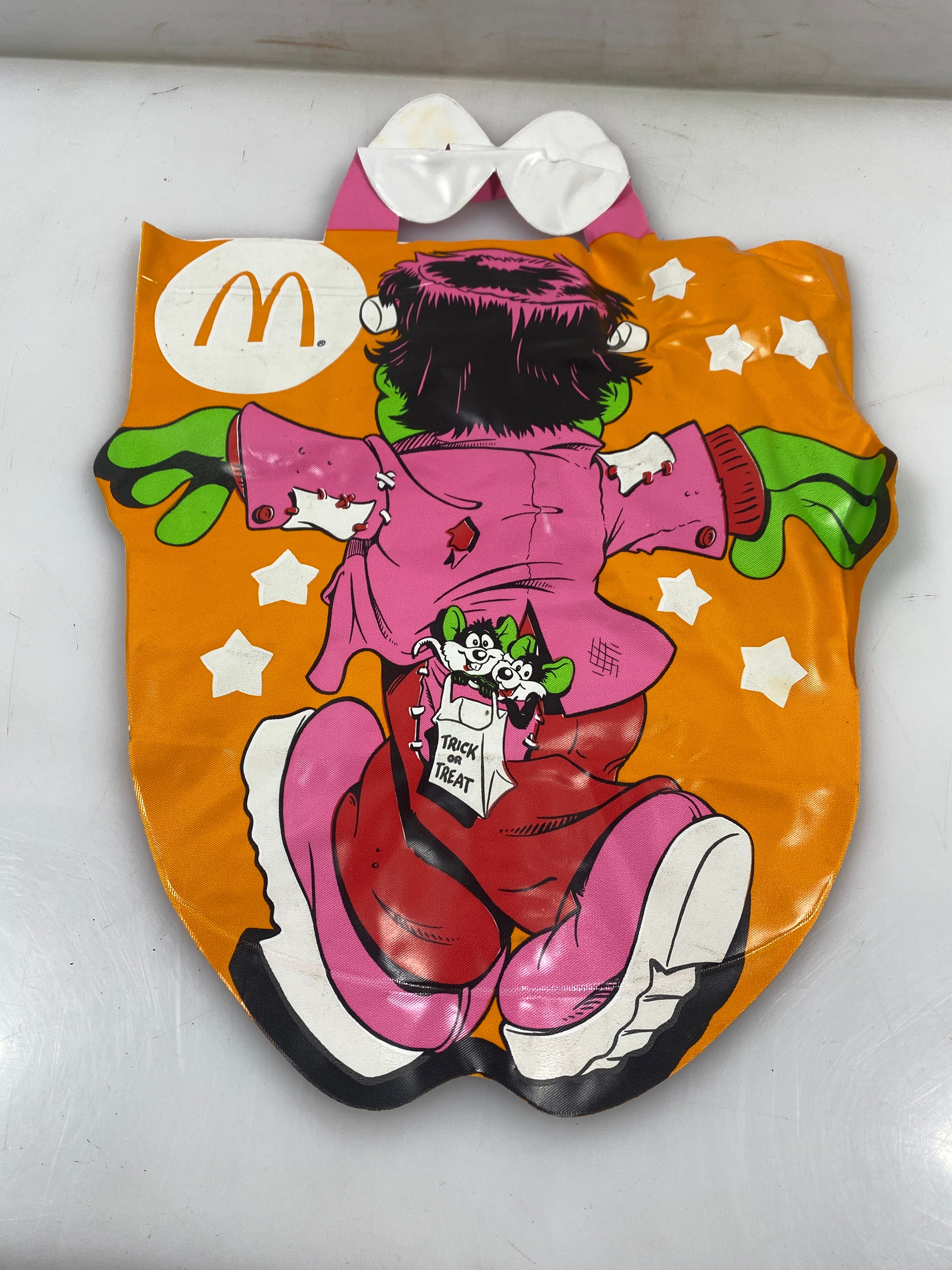 1990 McDonalds Halloween Trick Or Treat Vinyl Bag Frankenstein
