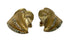 Trifari Vintage Art Deco Gold Toned Clip On Earrings