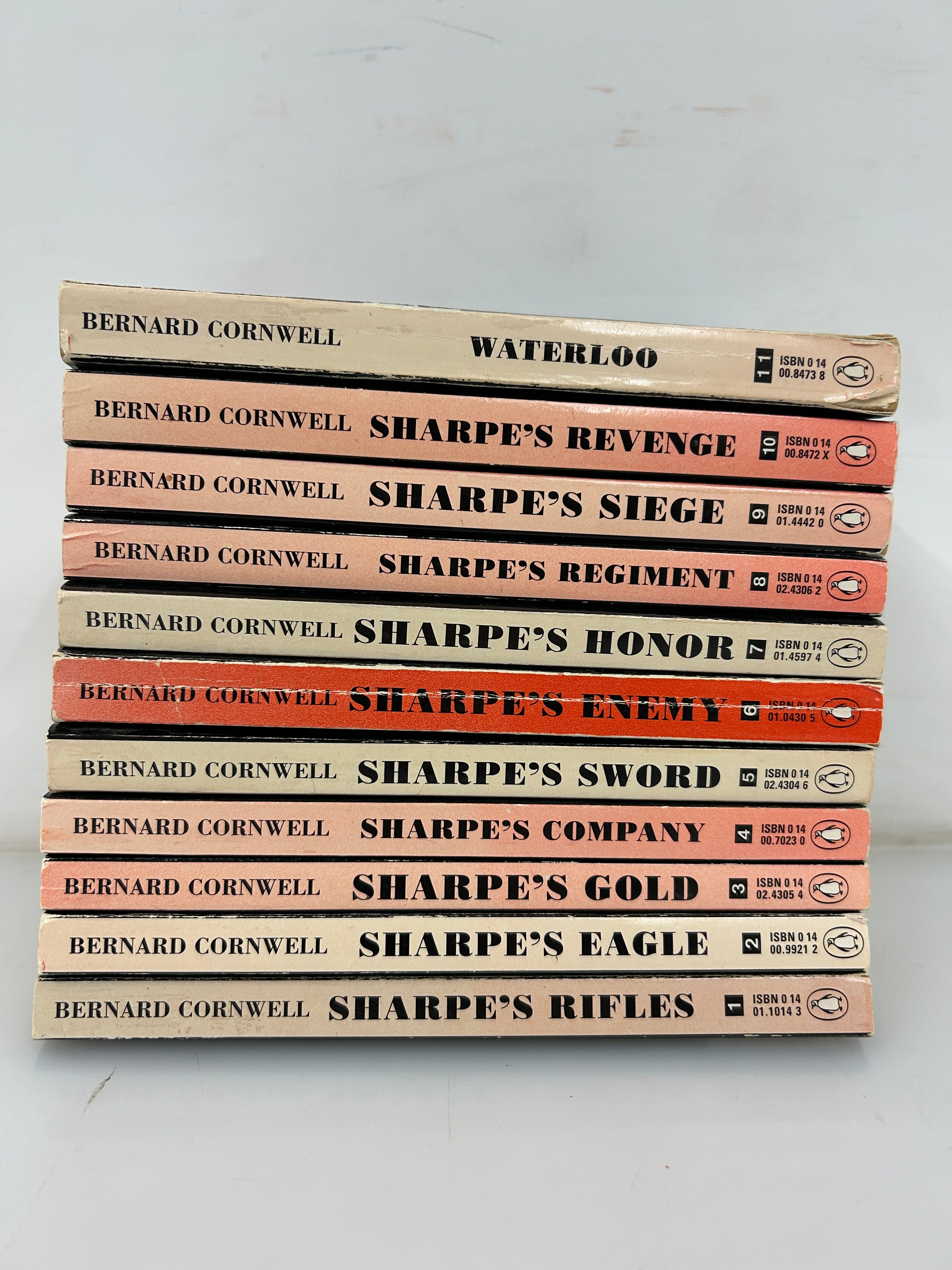 Set of 11 Richard Sharpe Series by Bernard Cornwell Penguin Books 1987-94 SC
