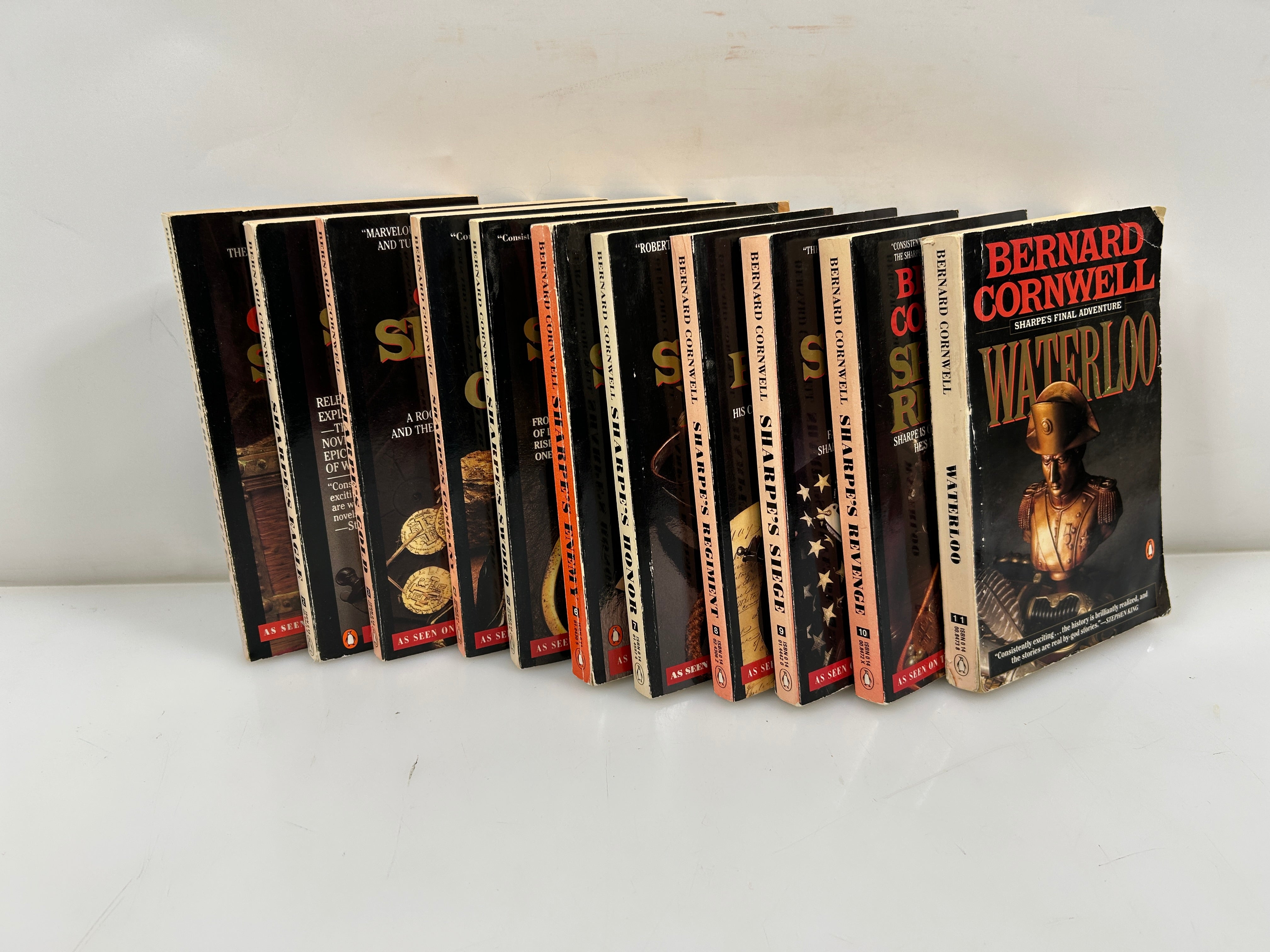 Set of 11 Richard Sharpe Series by Bernard Cornwell Penguin Books 1987-94 SC