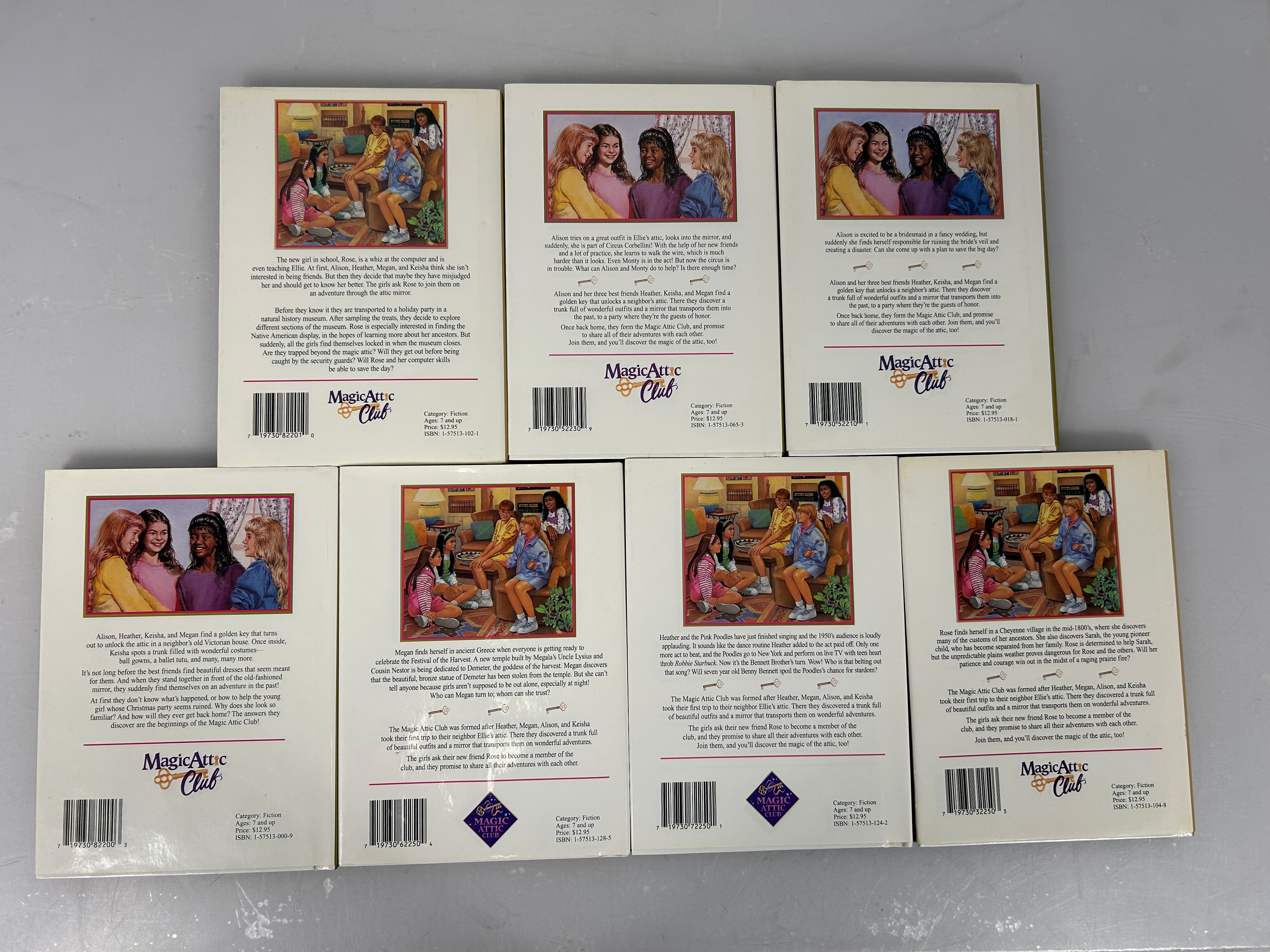 Lot of 7 Magic Attic Club 1st Edition Hardcovers (1995-98) HCDJ