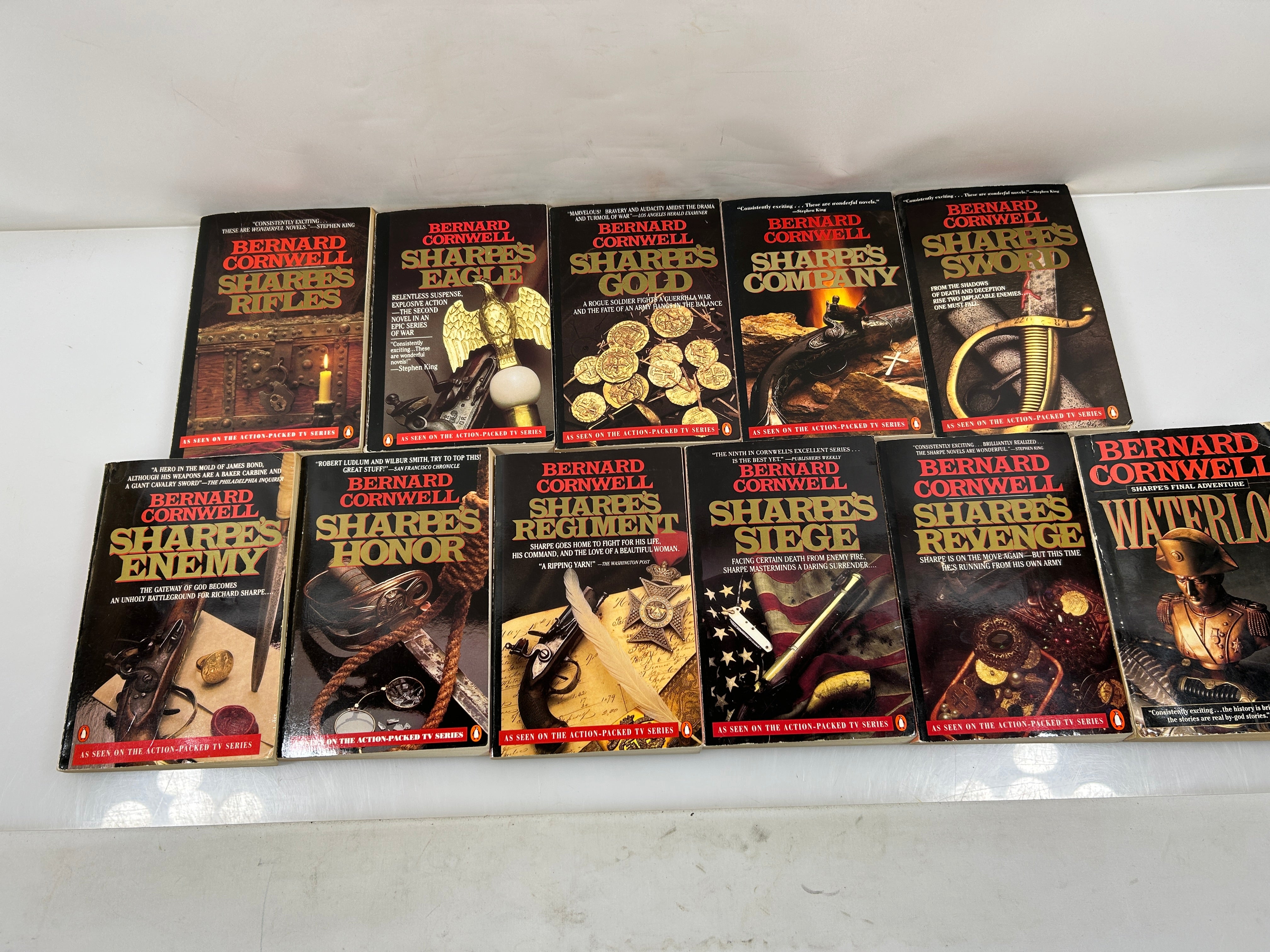 Set of 11 Richard Sharpe Series by Bernard Cornwell Penguin Books 1987-94 SC