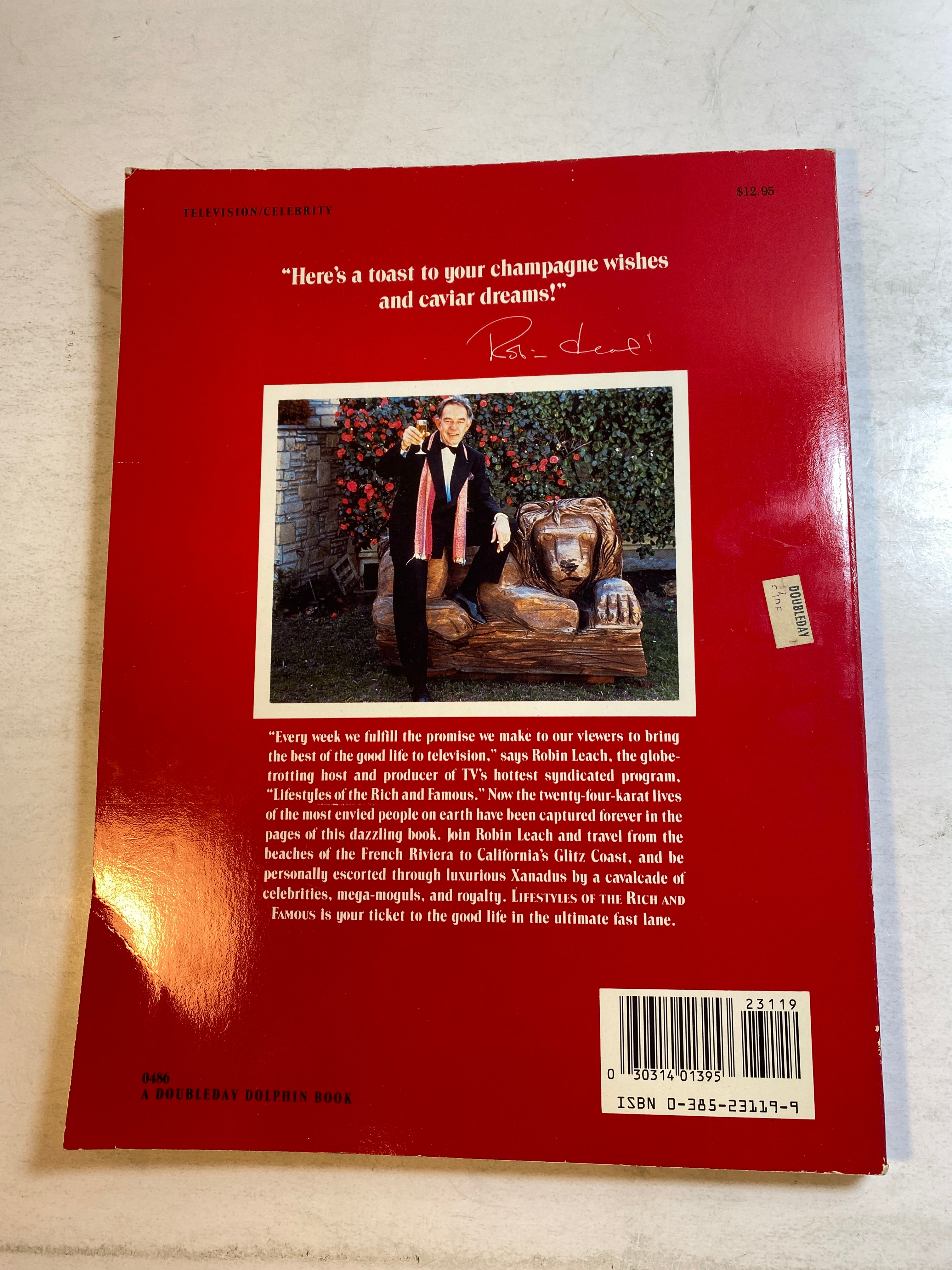 Robin Leach Lifestyles of the Rich and Famous SC 1986 *Signed*