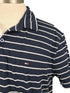 Tommy Hilfiger Navy and White Striped Polo Shirt Men's Size XL