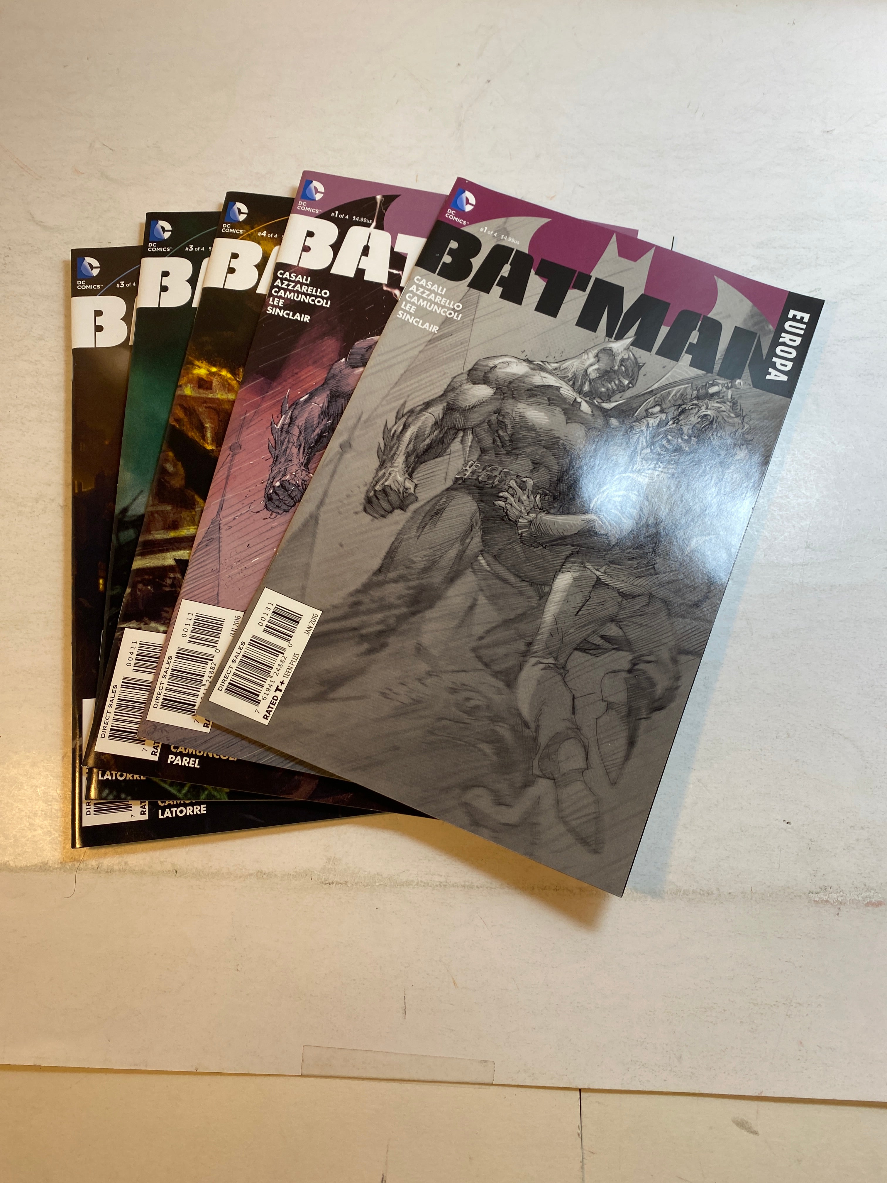 Lot of 5 Batman Europa DC Comics 2016