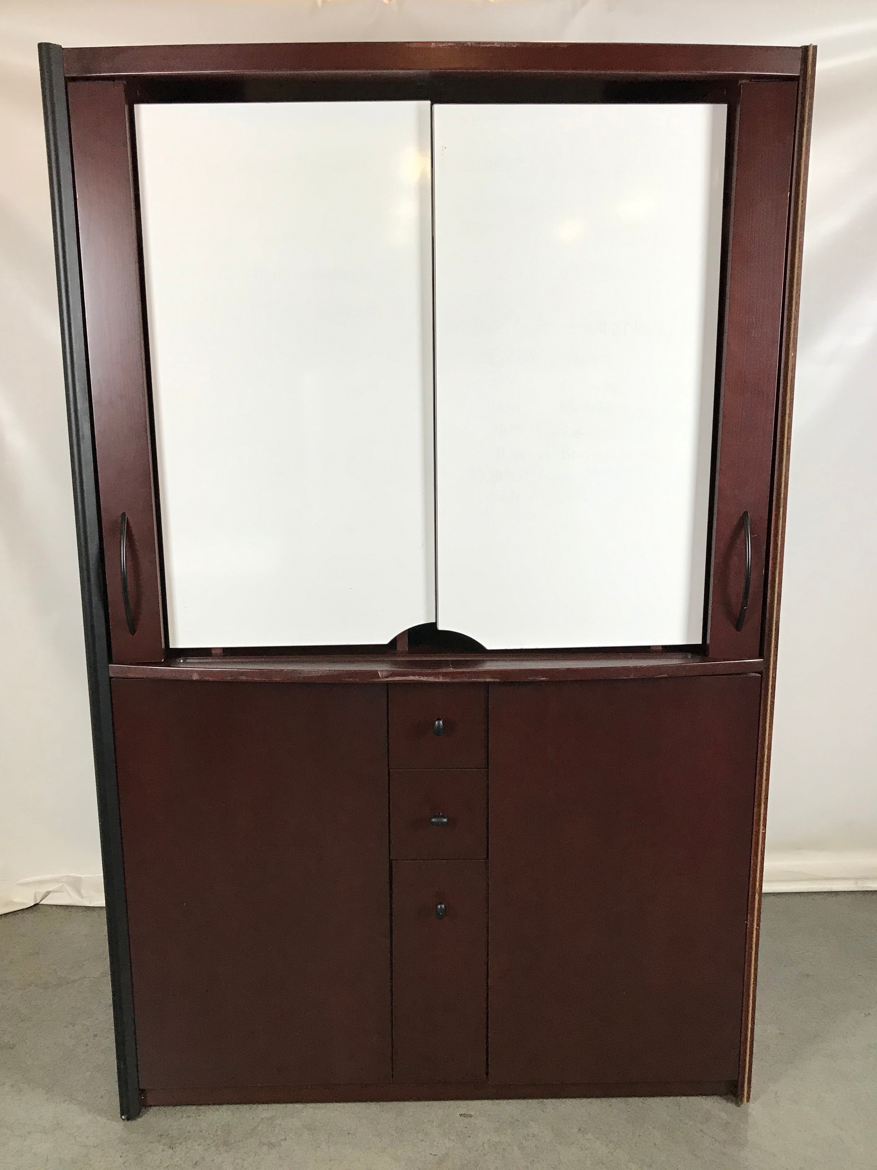 Large Wood Conference Room Cabinet