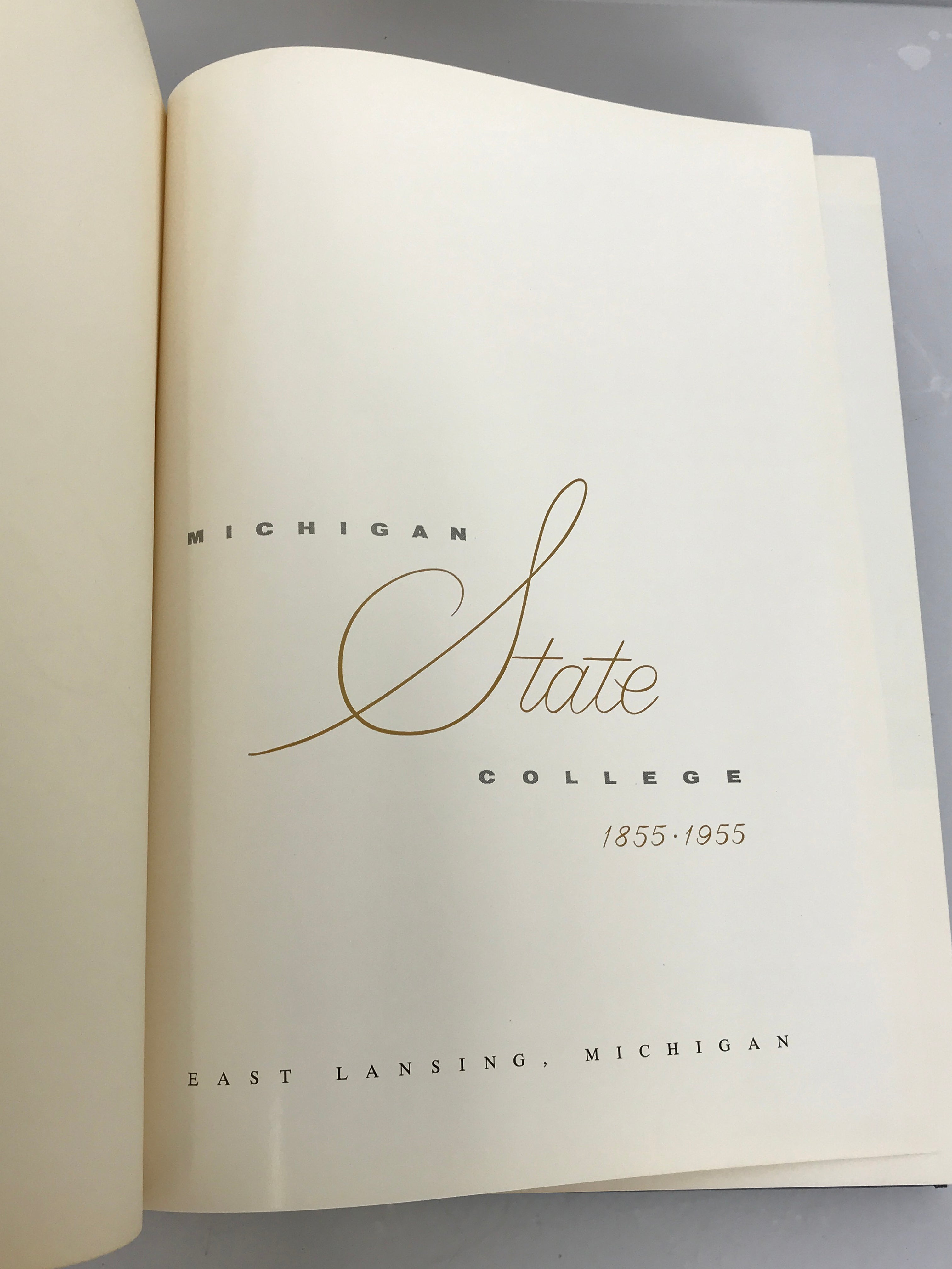 1955 Michigan State College Yearbook Centennial Edition 1855-1955 HC