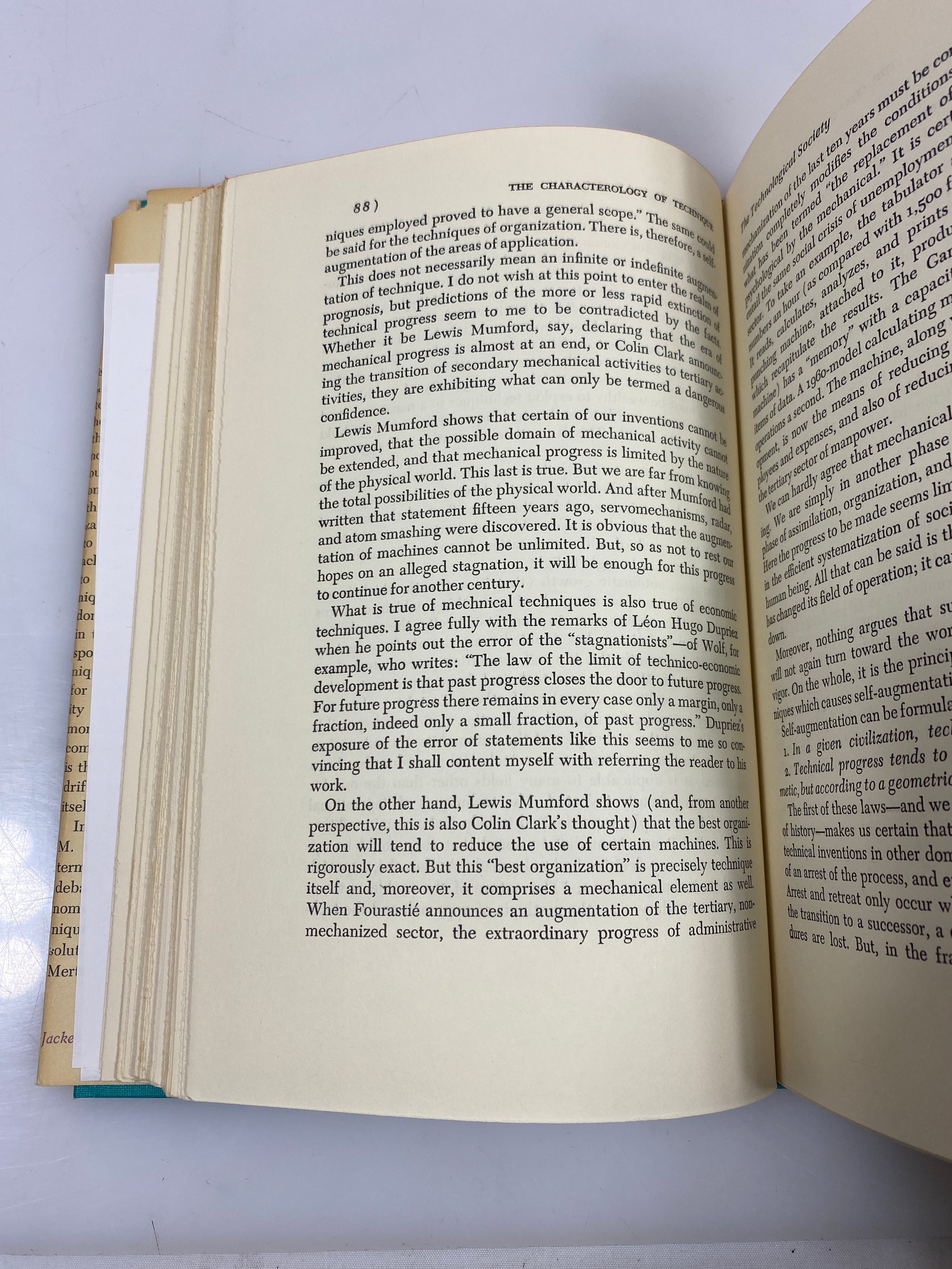 The Technological Society by Jacques Ellul 1965 HCDJ